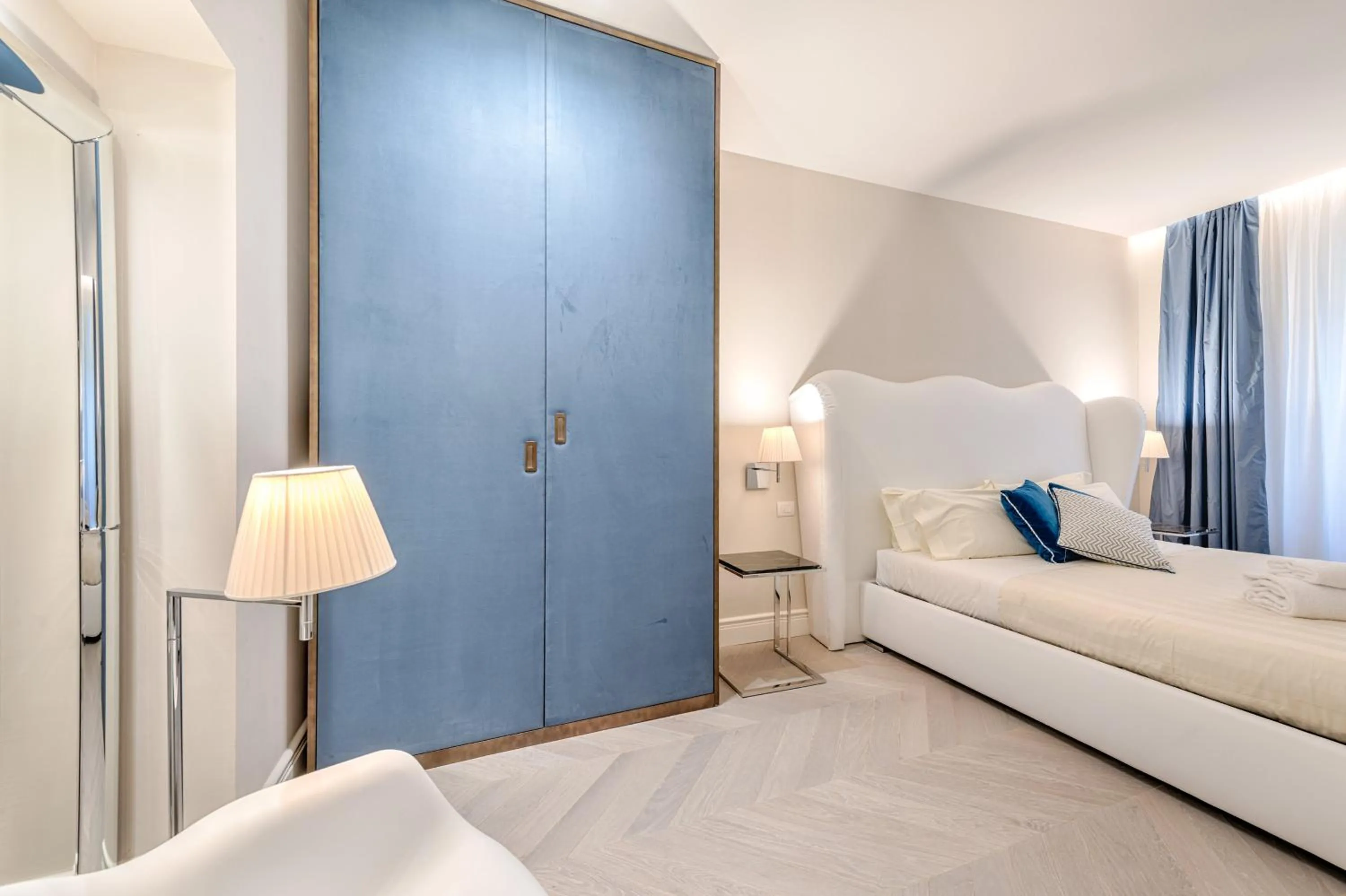Bedroom, Bed in Luxury Blue River by Mmega