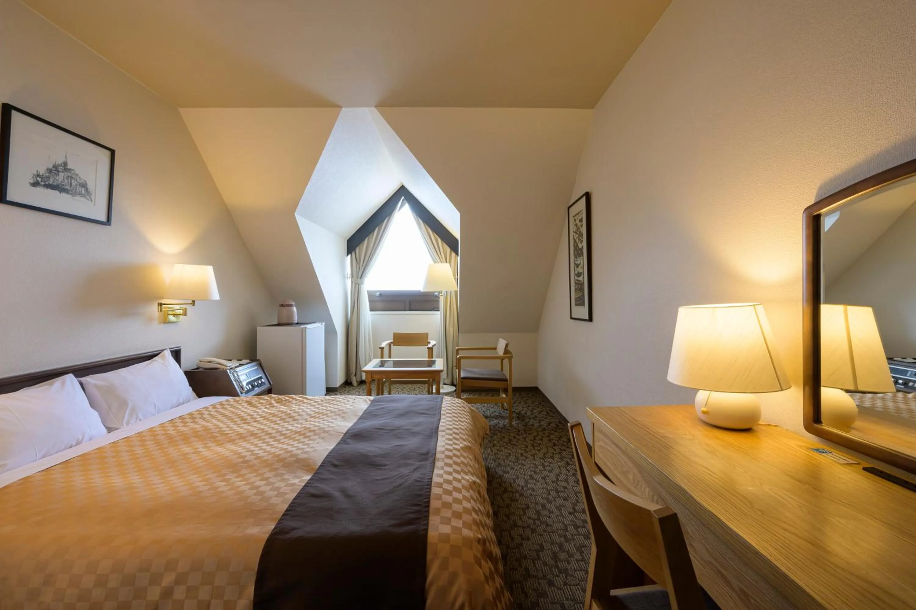 Bed in Hotel Edel Warme