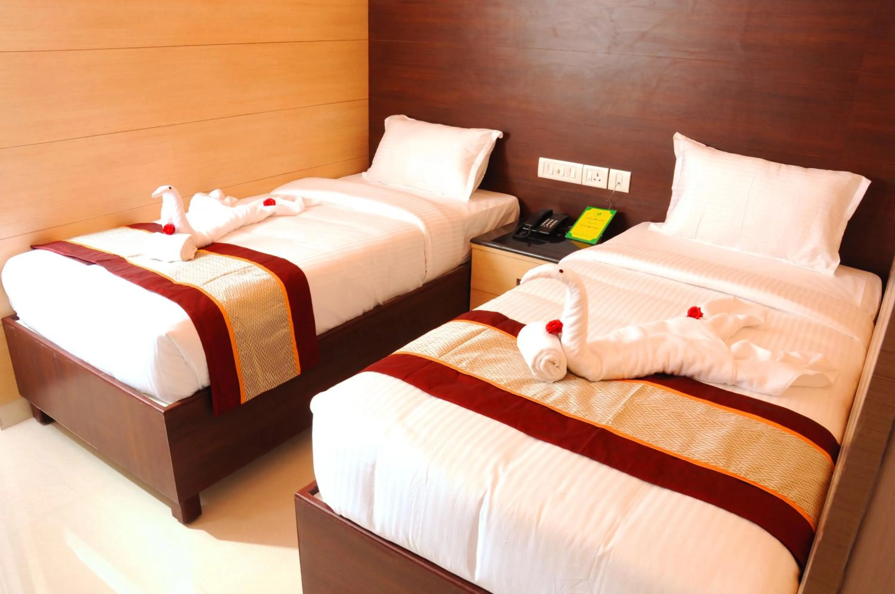 Bed in Saibala Budget Airport Hotel