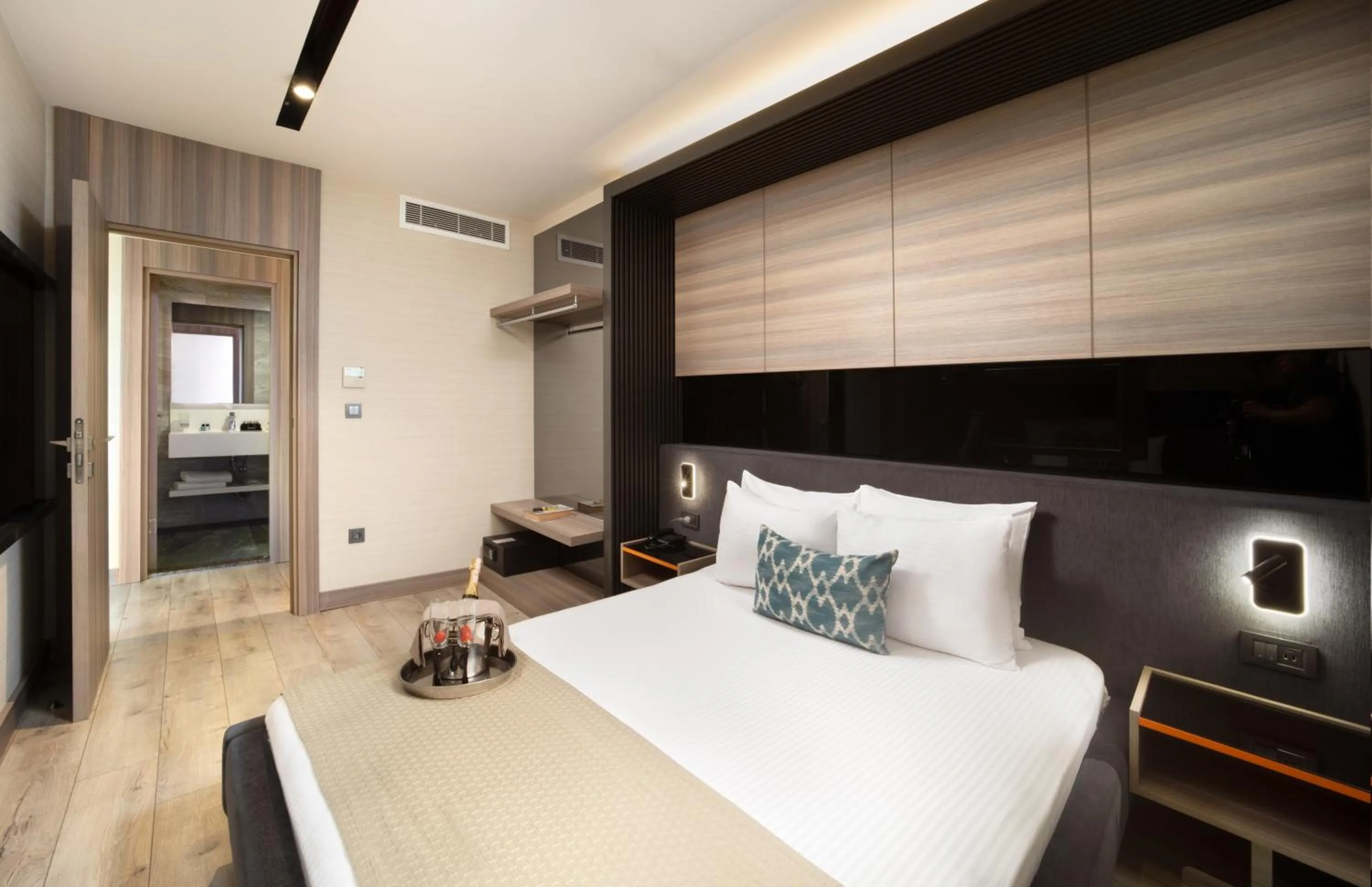 Bed in Nish Palace Exlusive Suites