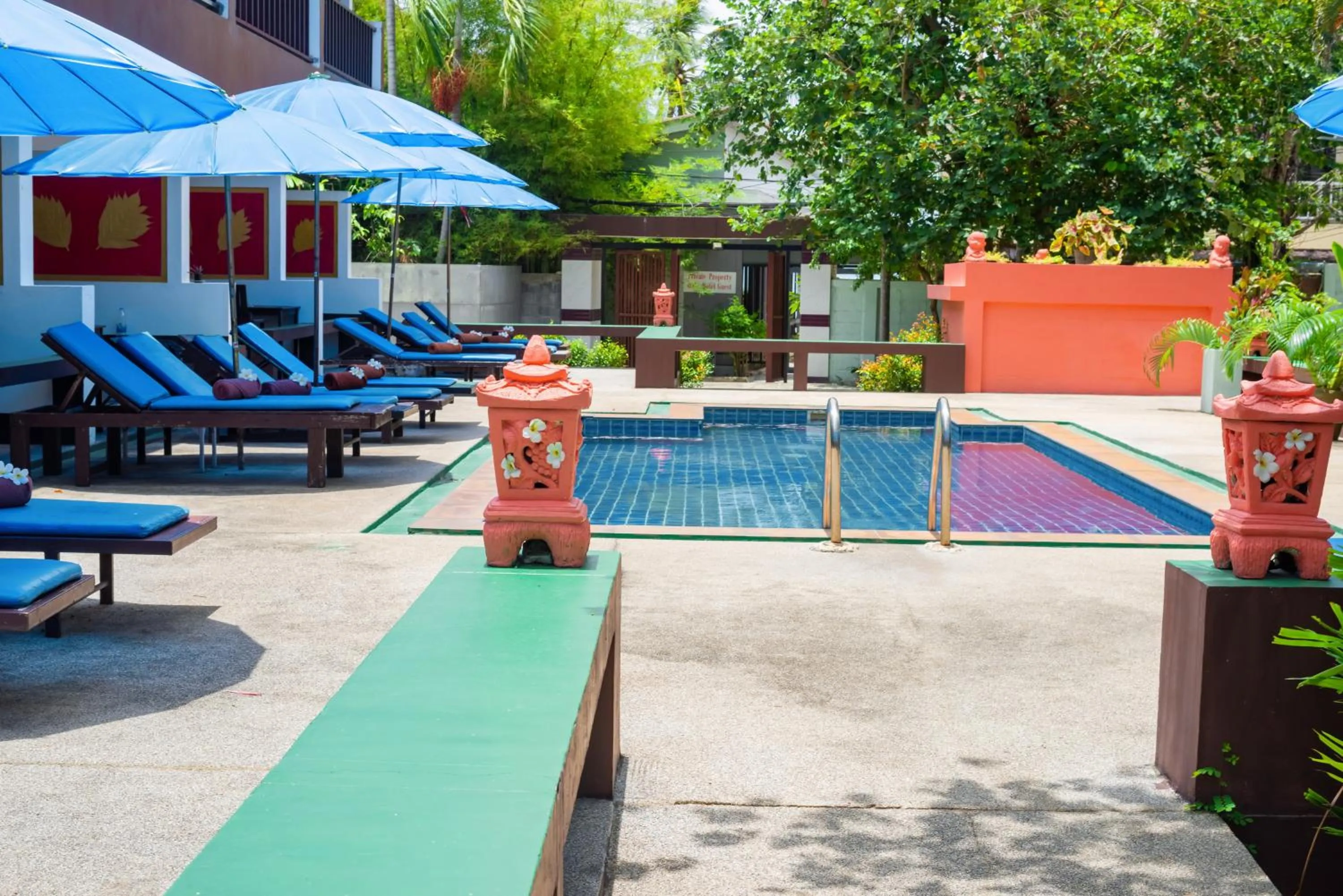 Pool view in The Florist Resort