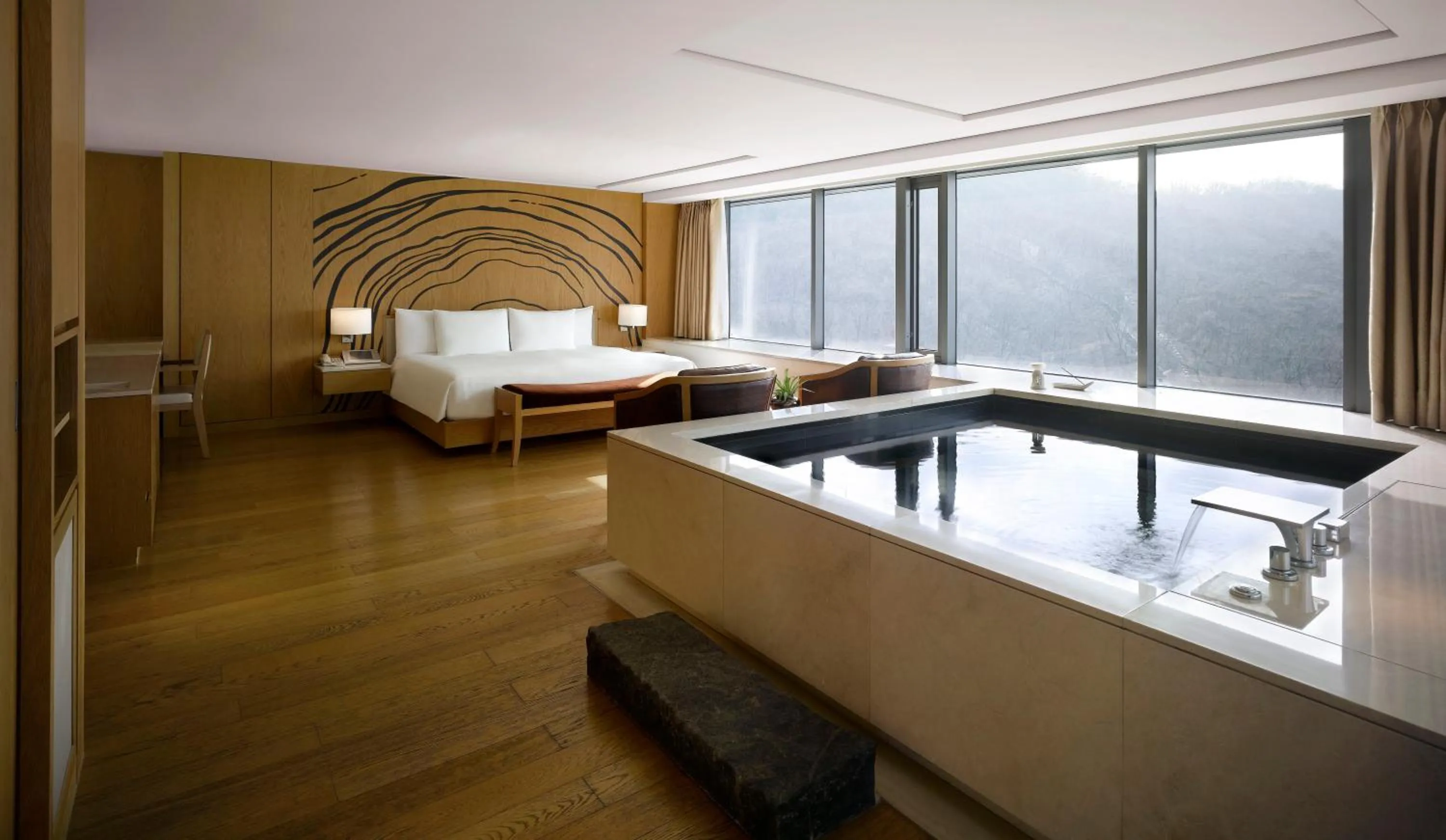 Bed in Banyan Tree Club & Spa Seoul