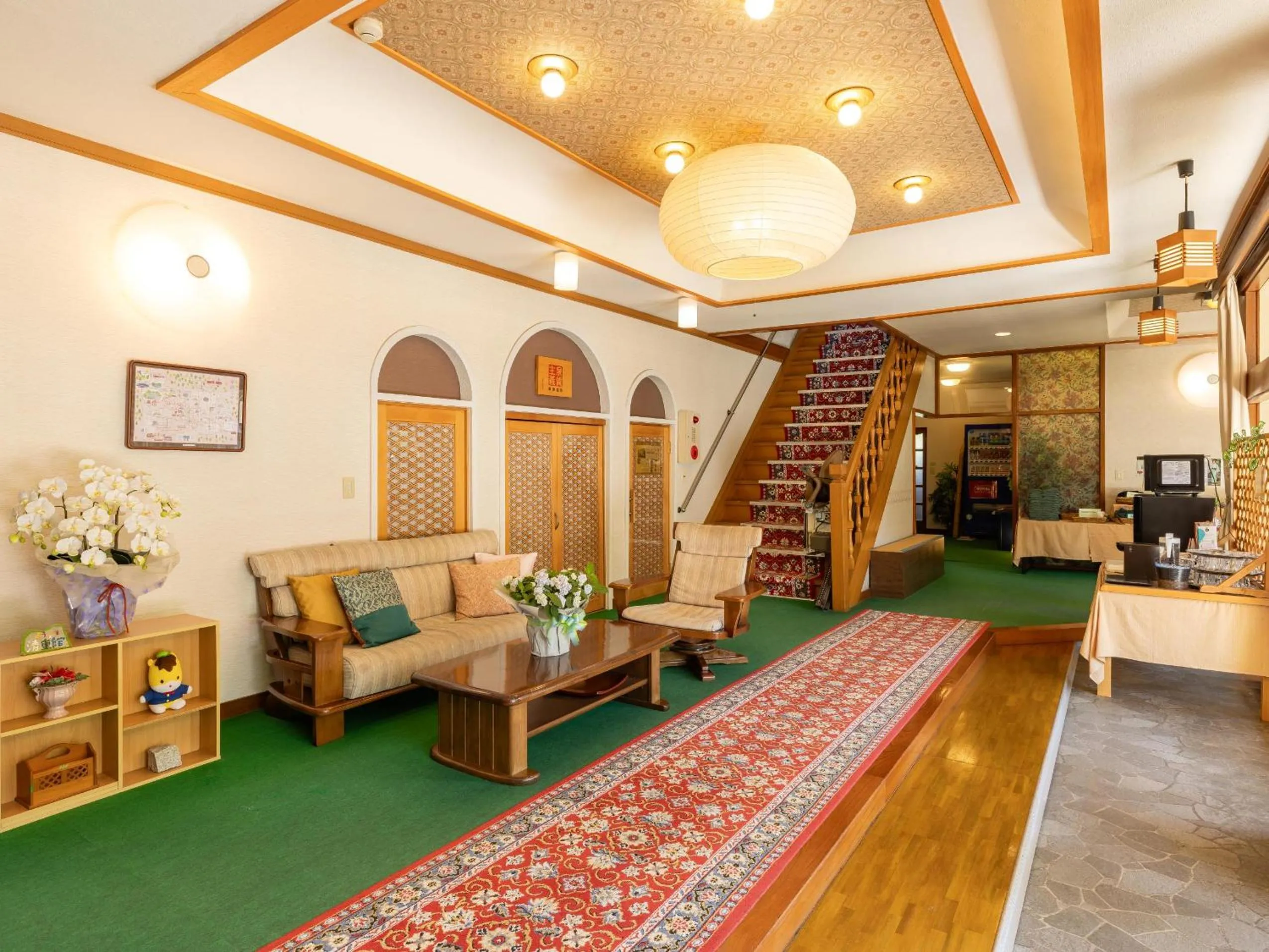 Lobby or reception in くさつのお宿 清重館 Kiyoshigekan 素泊りの宿