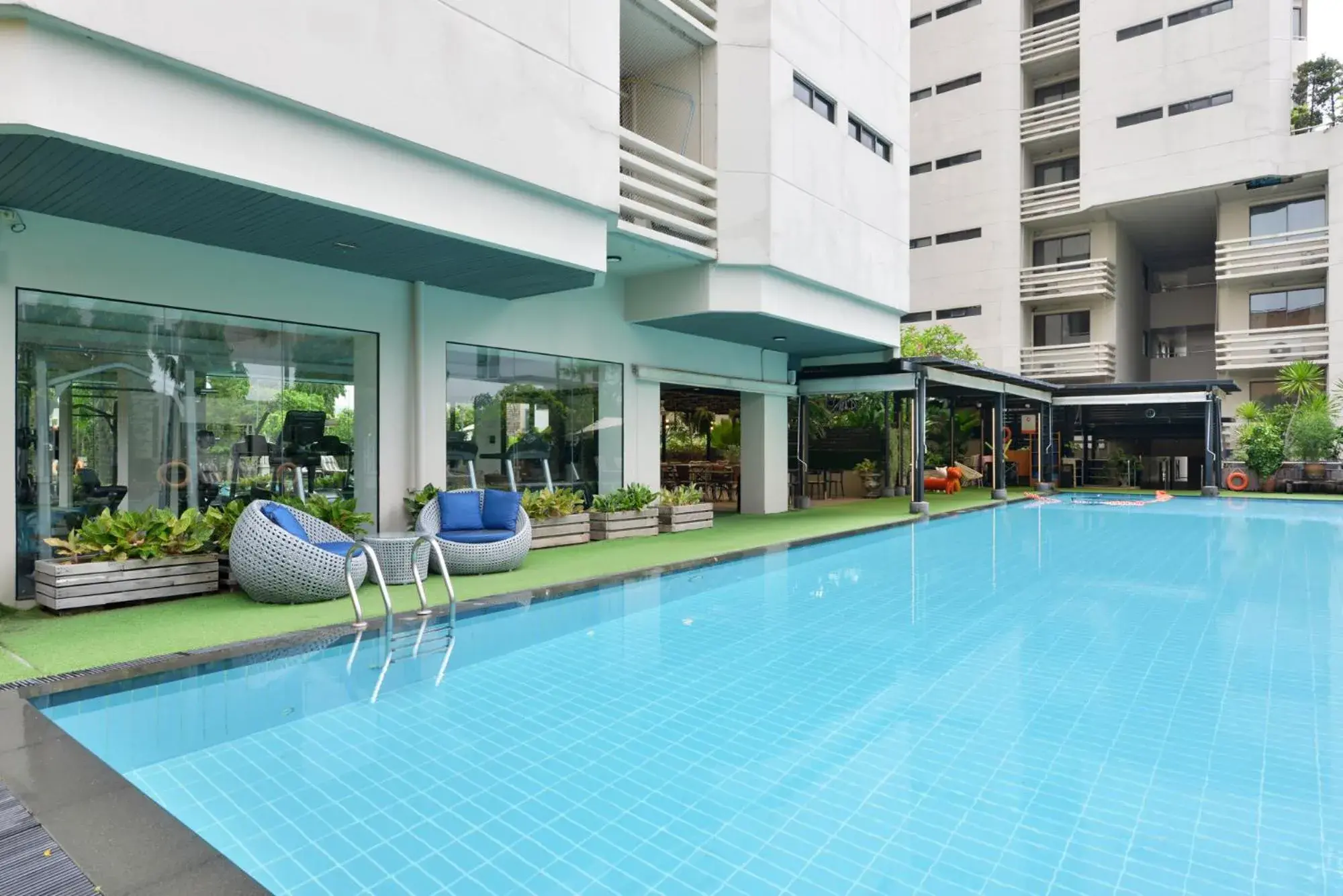 Pool view in Abloom Exclusive Serviced Apartments Pool view in Abloom Exclusive Serviced Apartments