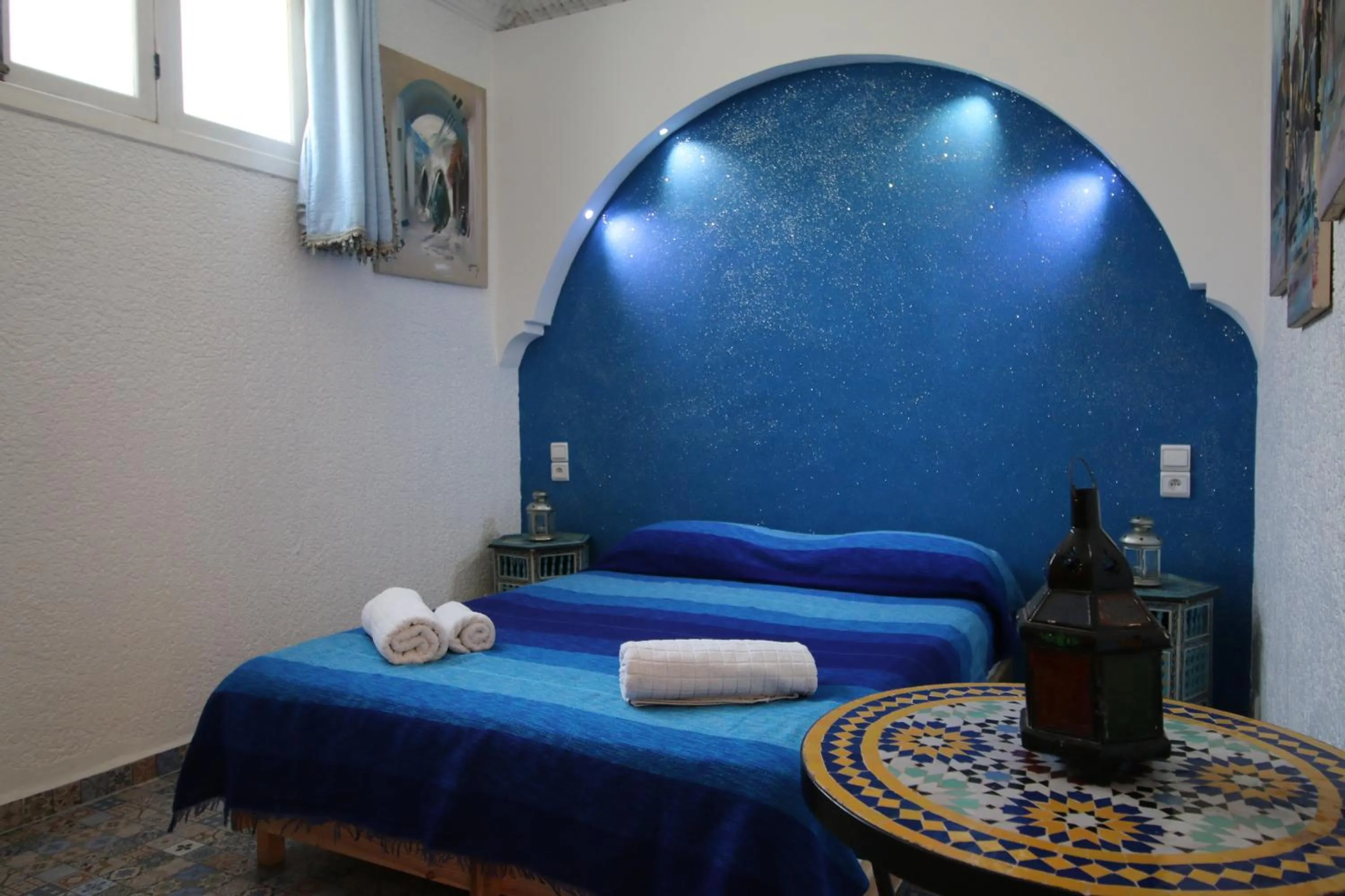 Bed in Riad Les Chtis D'Agadir
