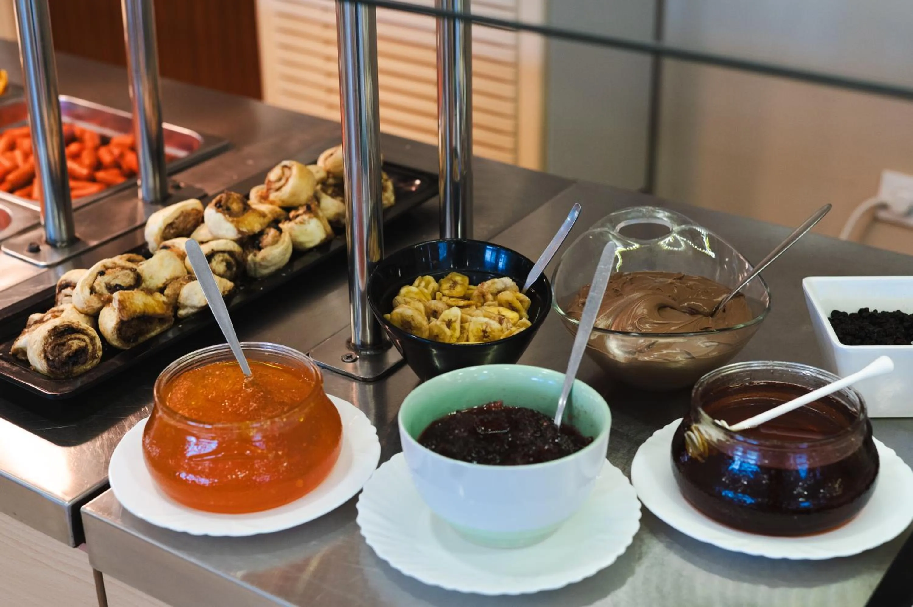 Buffet breakfast in Village Inn Studios & Family Apartments