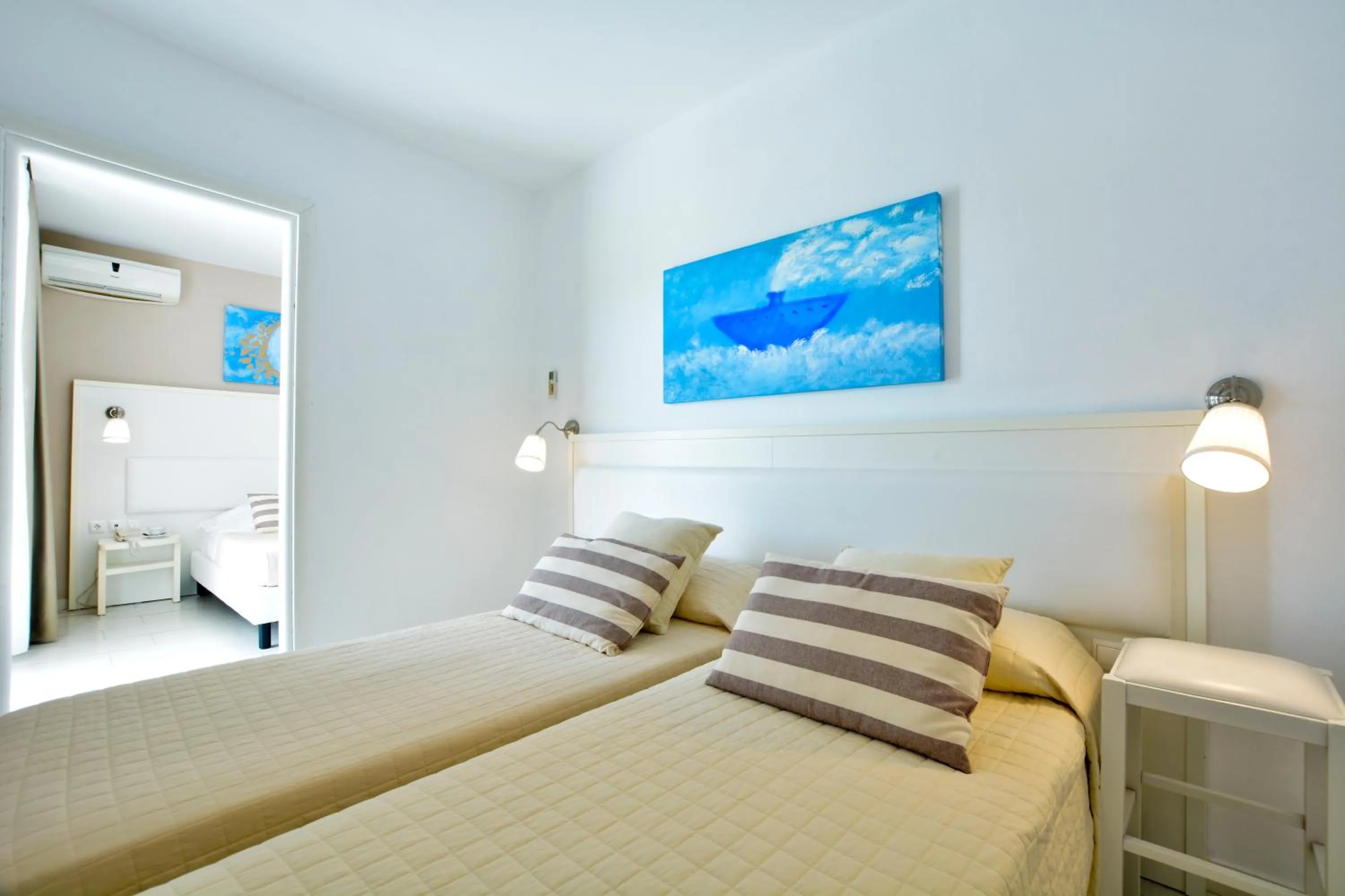 Bed in Sidari Beach Hotel