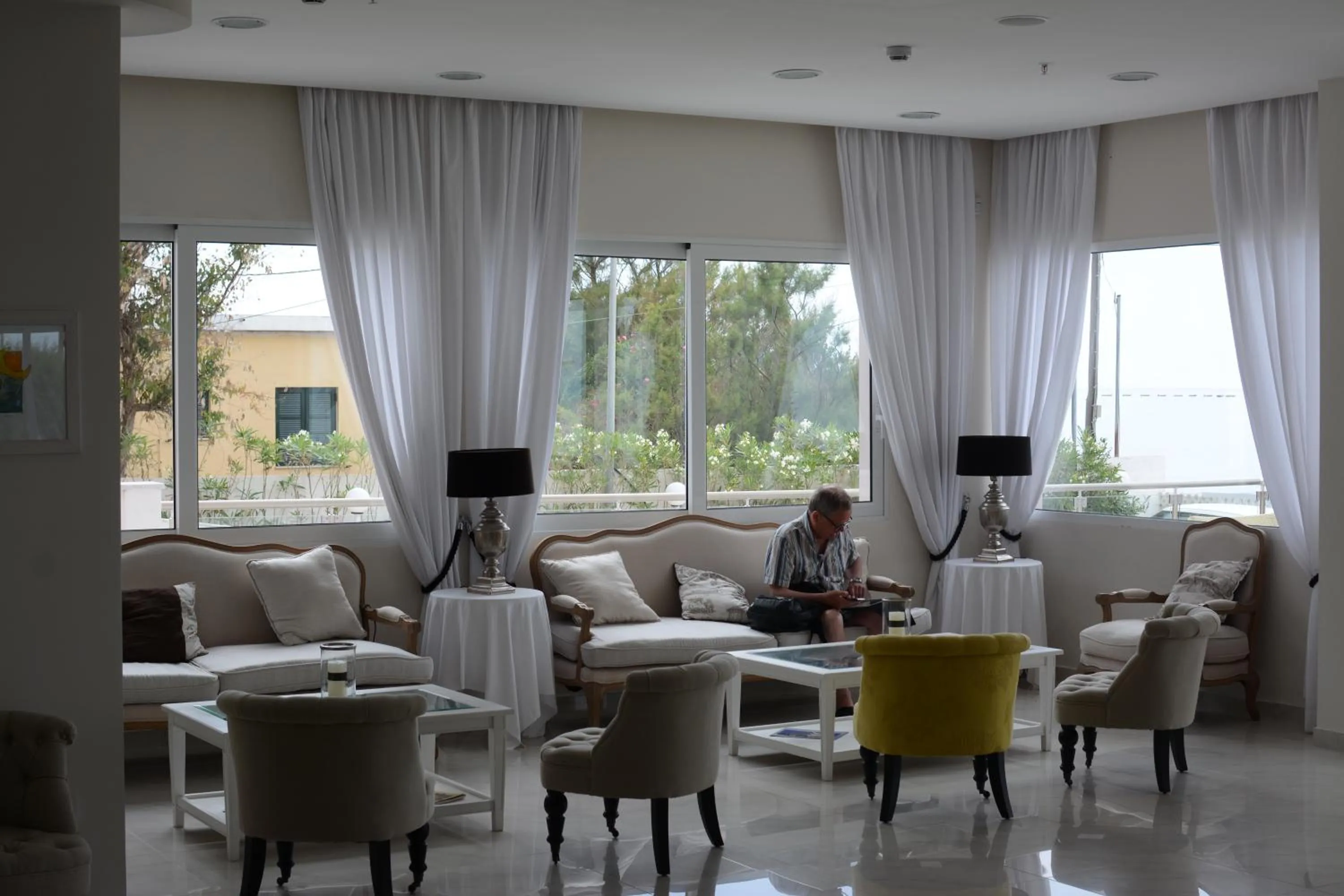 Communal lounge/ TV room in Sidari Beach Hotel