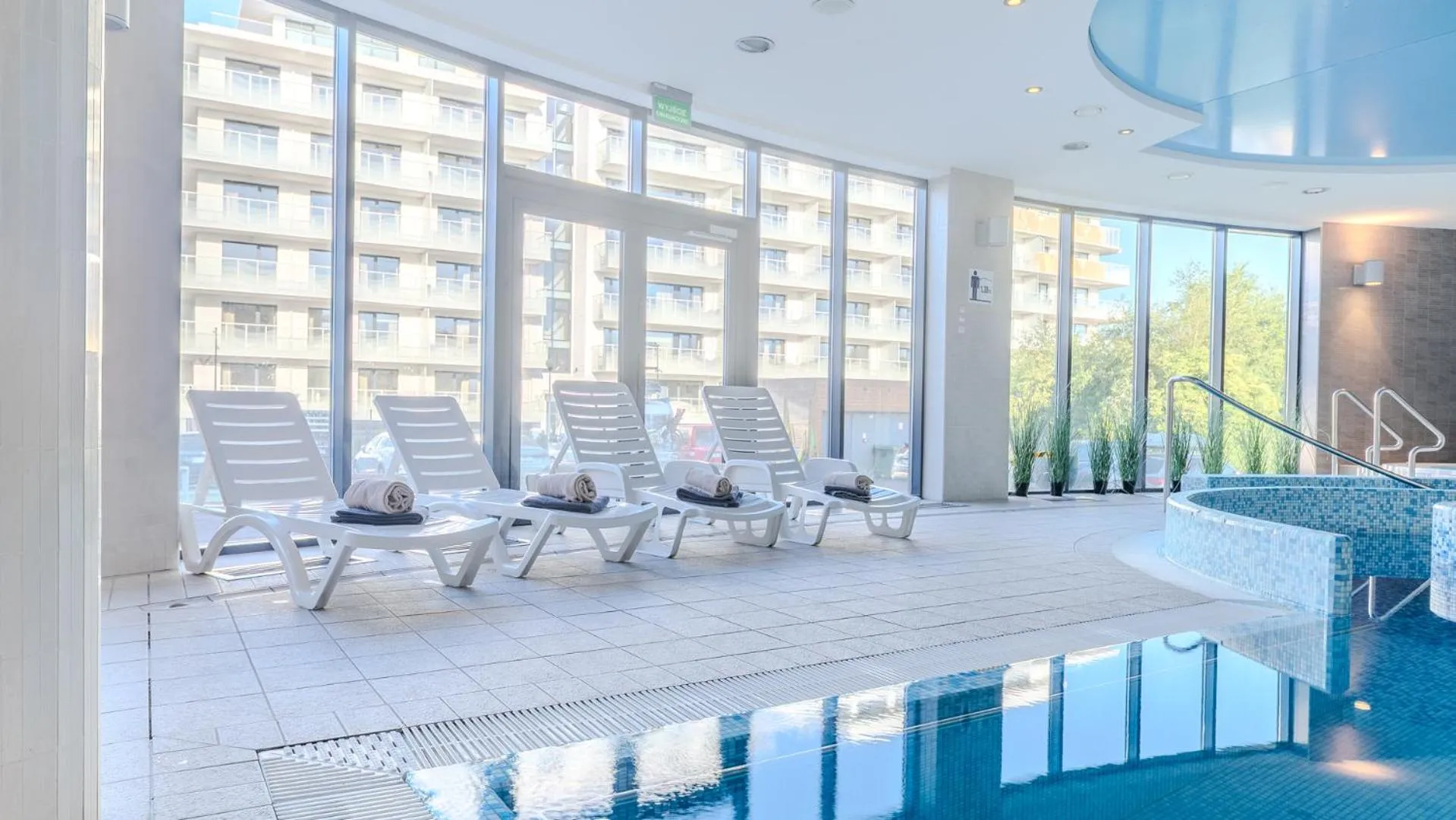 Pool view in Baltic Plaza Hotel Medi Spa