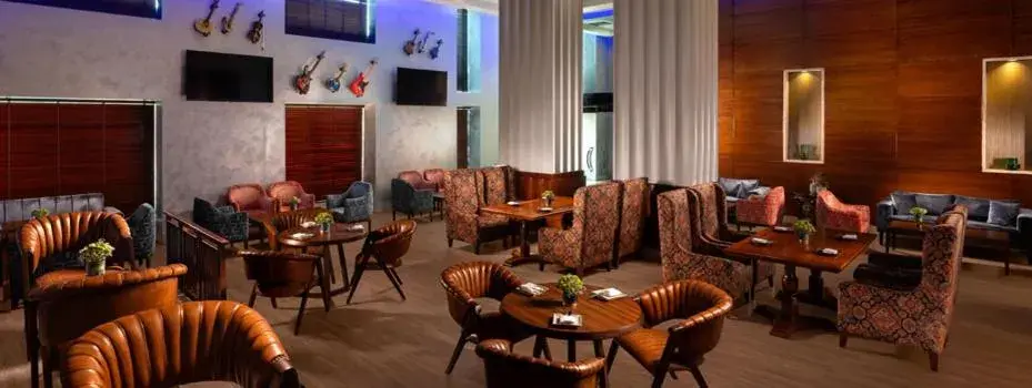 Lounge or bar in Jaypee Vasant Continental Lounge or bar in Jaypee Vasant Continental