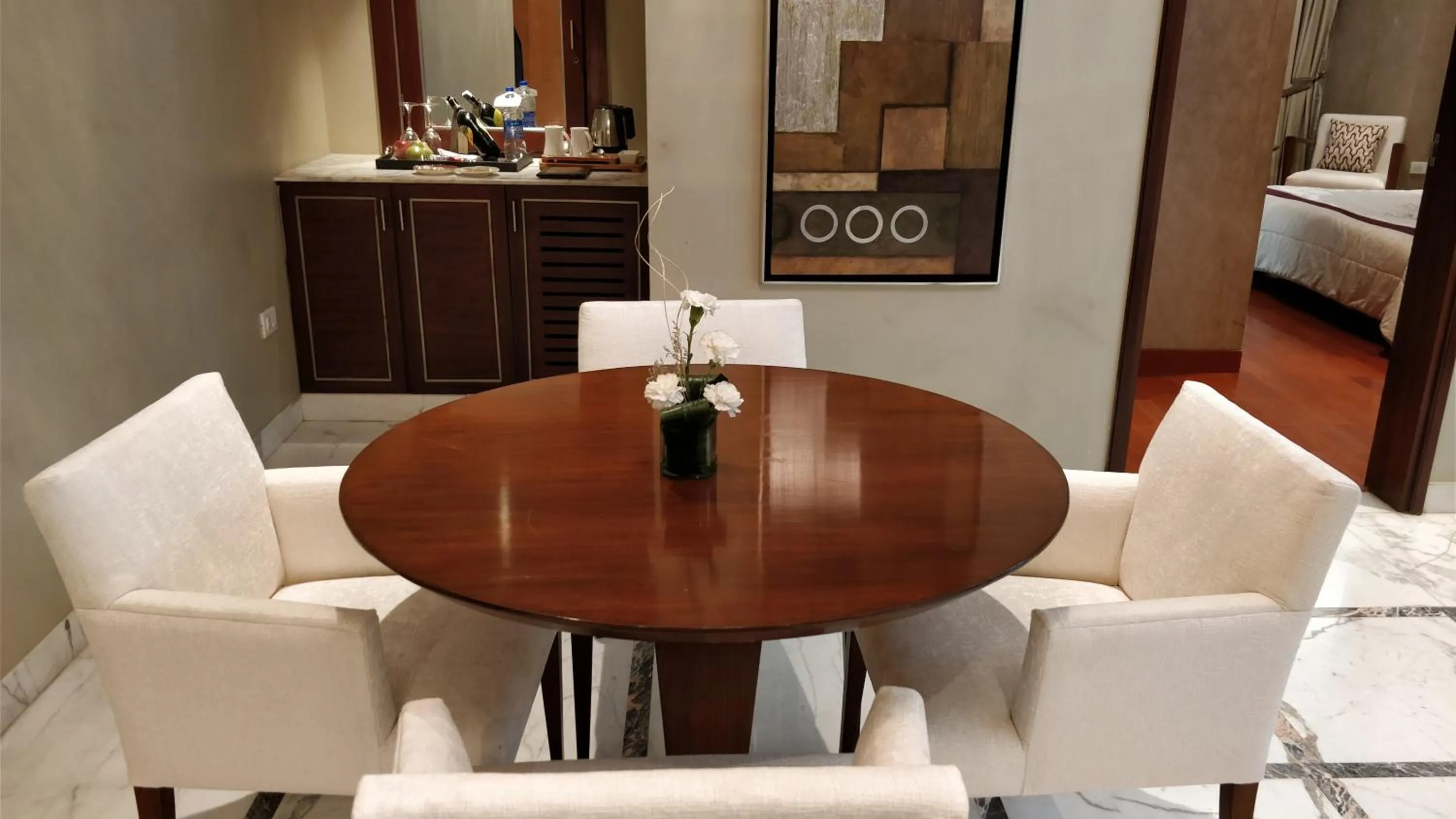 Living room, Bed in Jaypee Vasant Continental