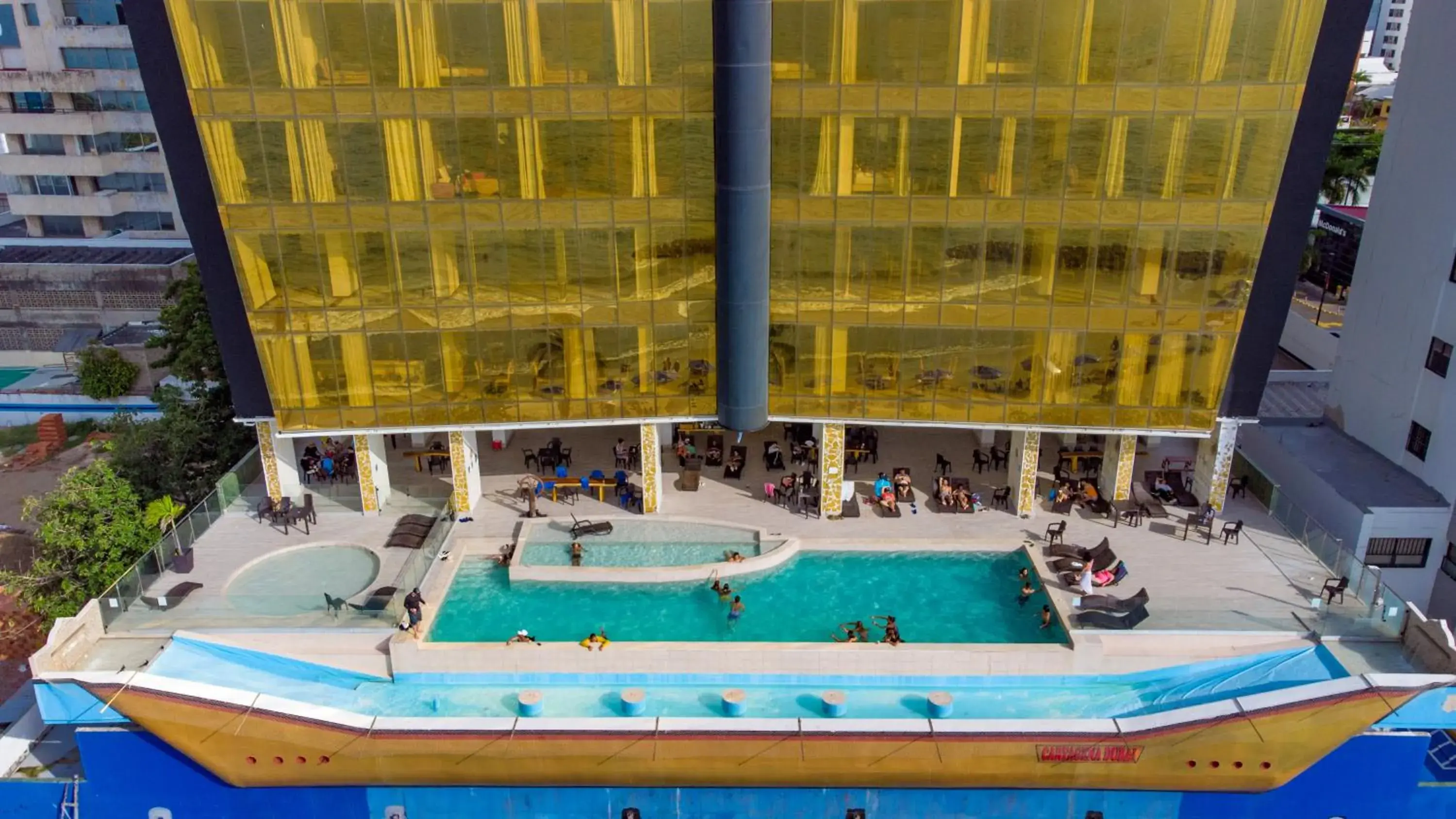 Pool view in Hotel Cartagena Dubai Pool view in Hotel Cartagena Dubai