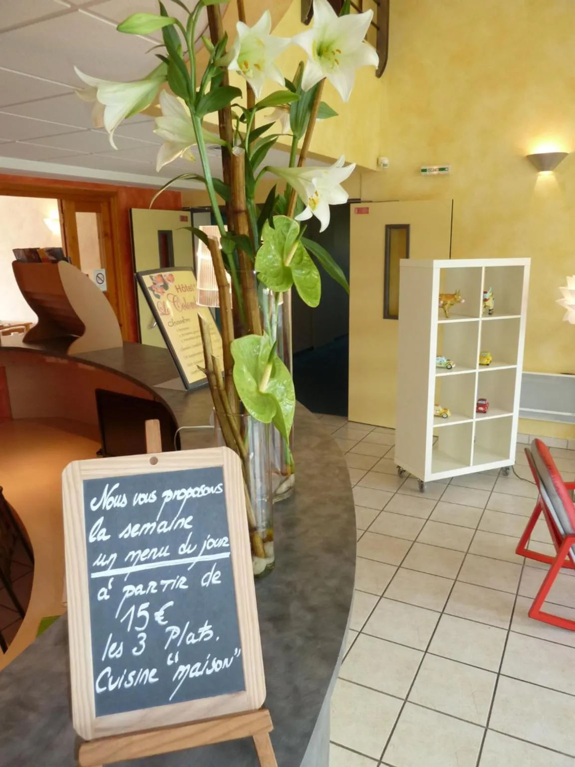 Decorative detail in Hôtel La Colombiere Cantal