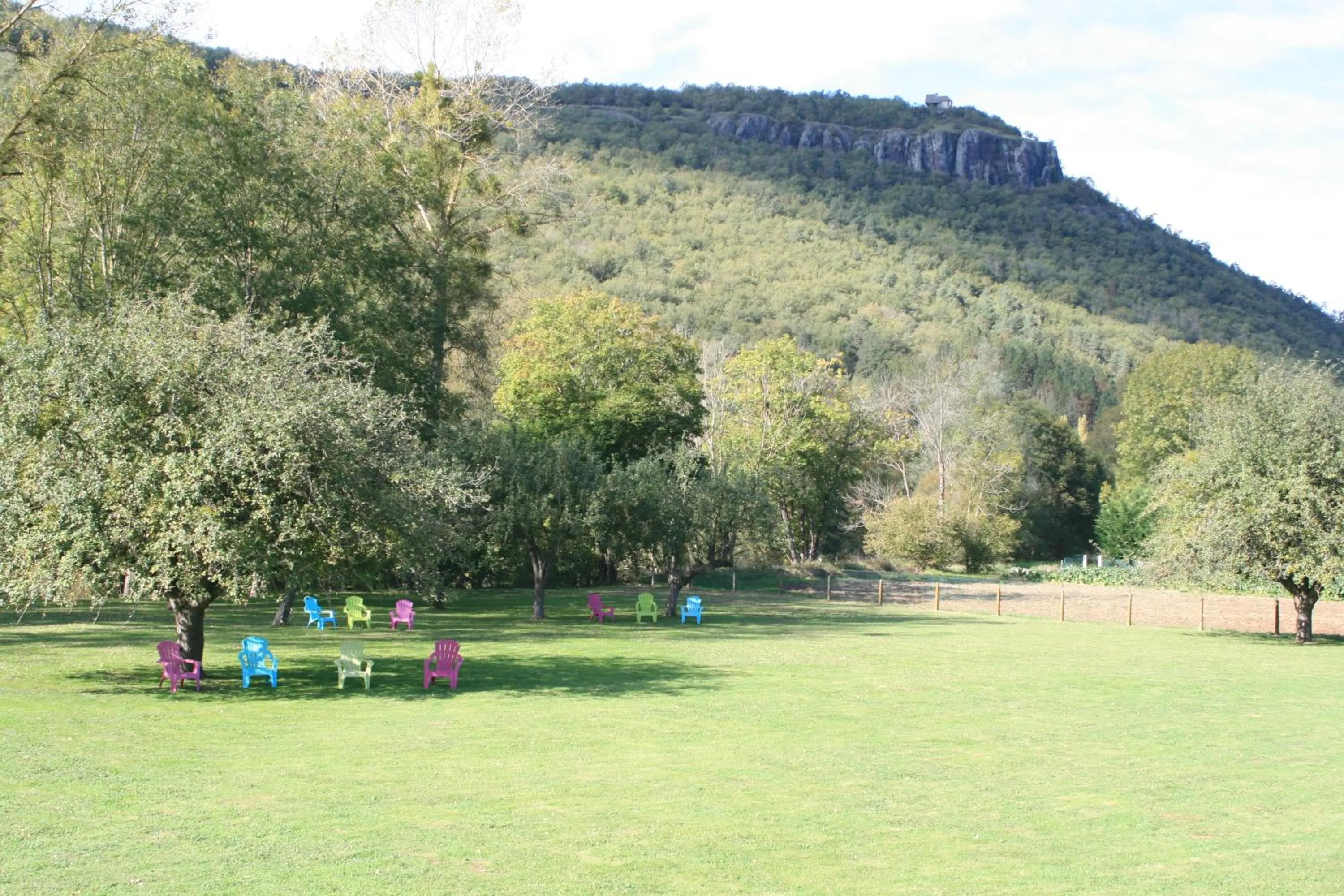 Garden in Hôtel La Colombiere Cantal