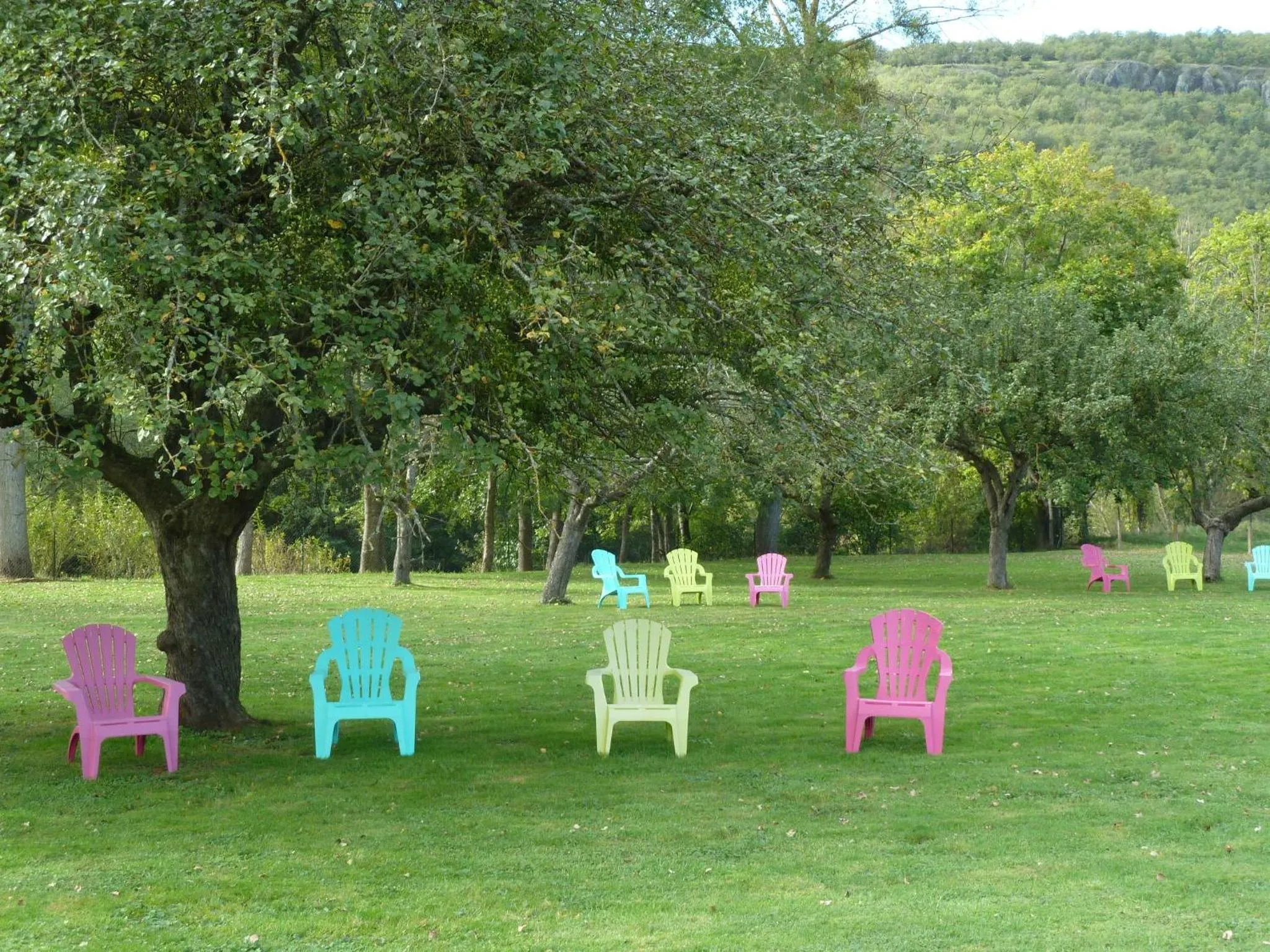 Garden in Hôtel La Colombiere Cantal