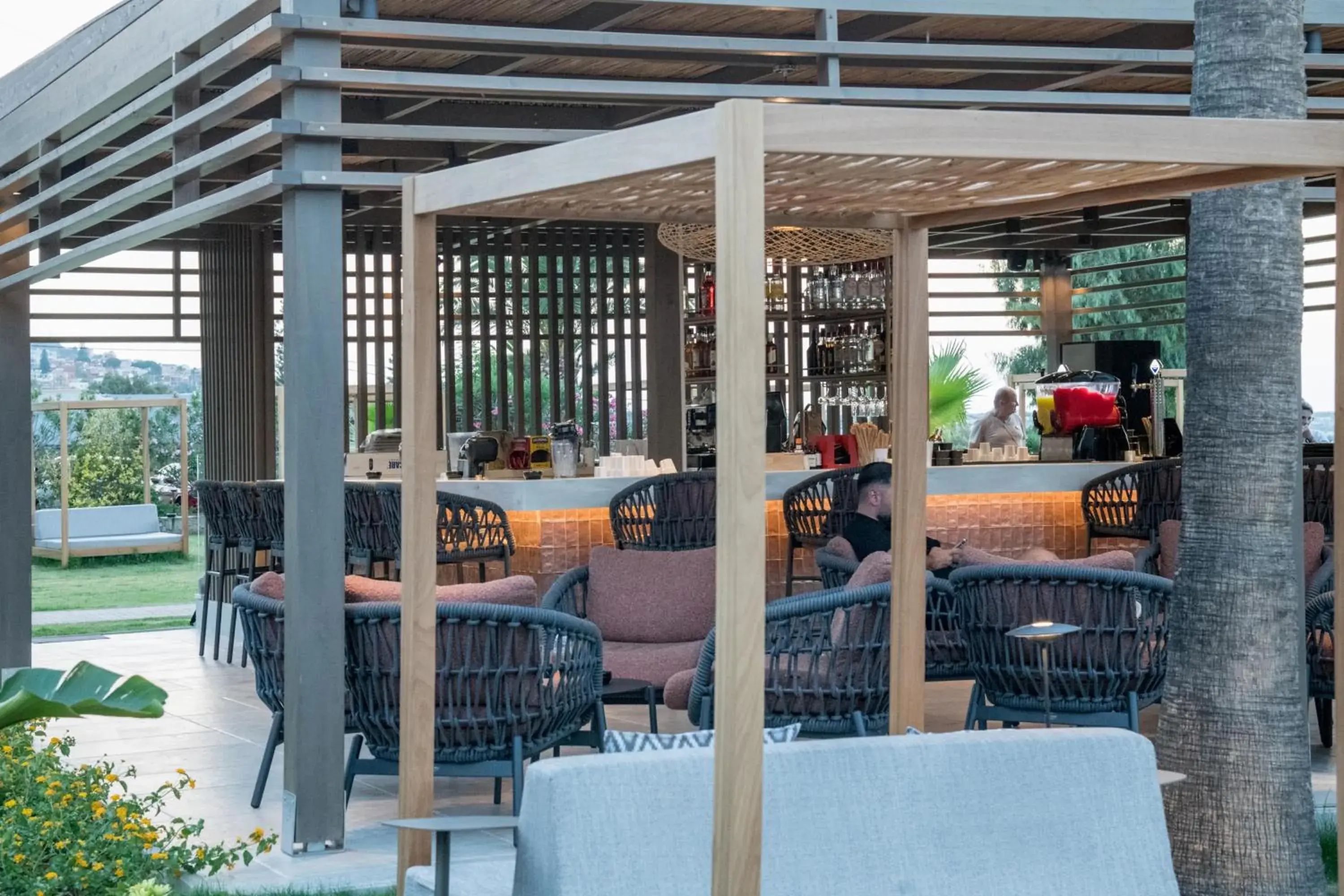 Lounge or bar in KING MINOS RETREAT Resort & Spa Lounge or bar in KING MINOS RETREAT Resort & Spa