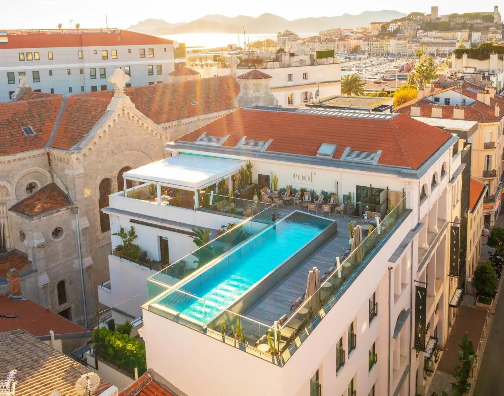 Bird's eye view in Five Seas Cannes, a Member of Design Hotels™ Bird's eye view in Five Seas Cannes, a Member of Design Hotels™