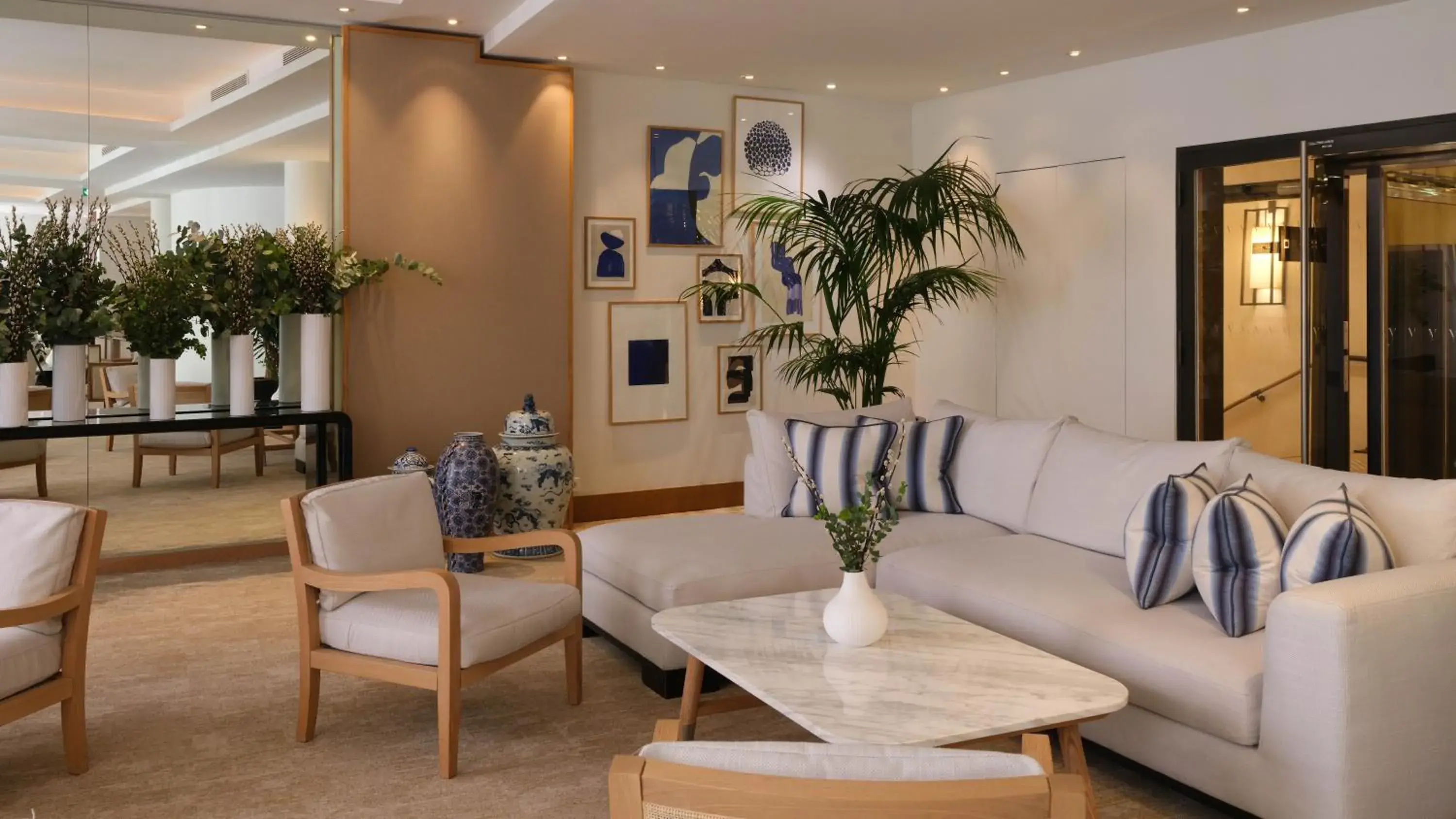 Lobby or reception in Five Seas Cannes, a Member of Design Hotels™ Lobby or reception in Five Seas Cannes, a Member of Design Hotels™