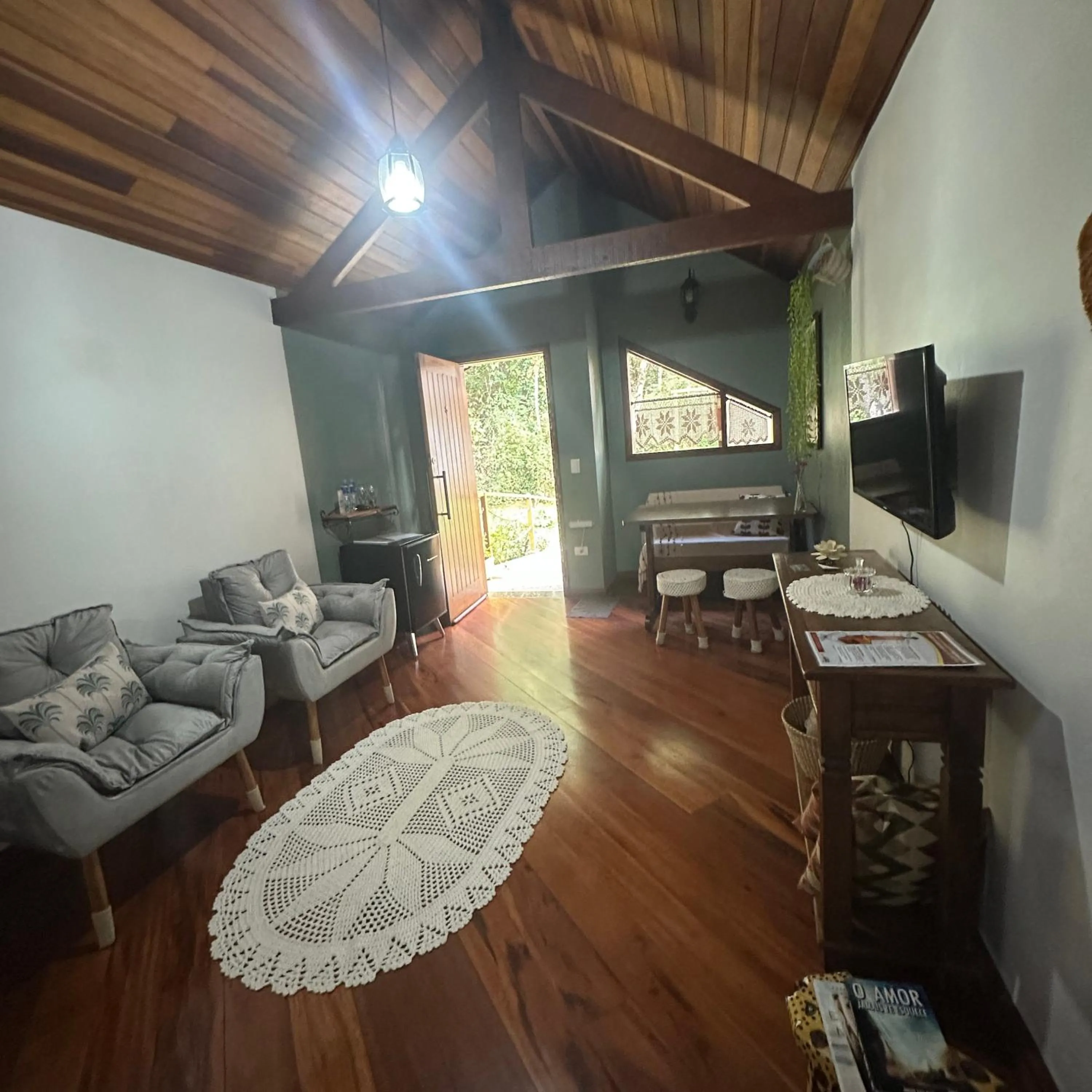 Seating area in Capricho da Natureza Pousada