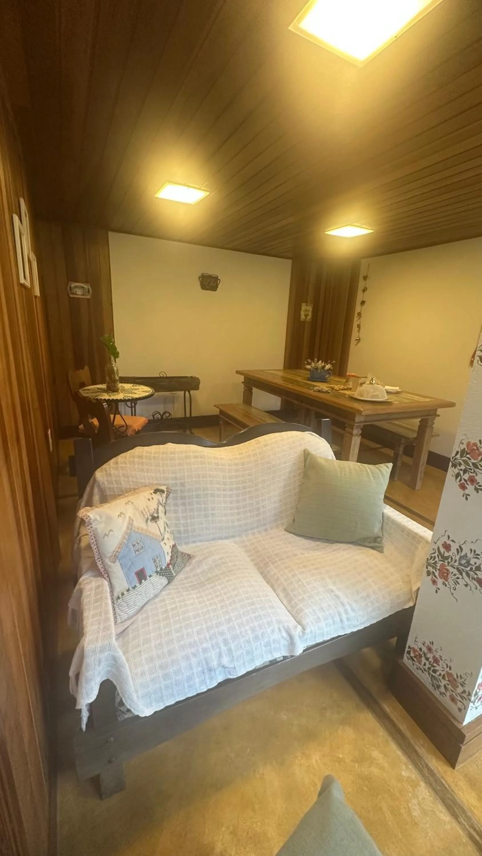 Living room, Bed in Capricho da Natureza Pousada