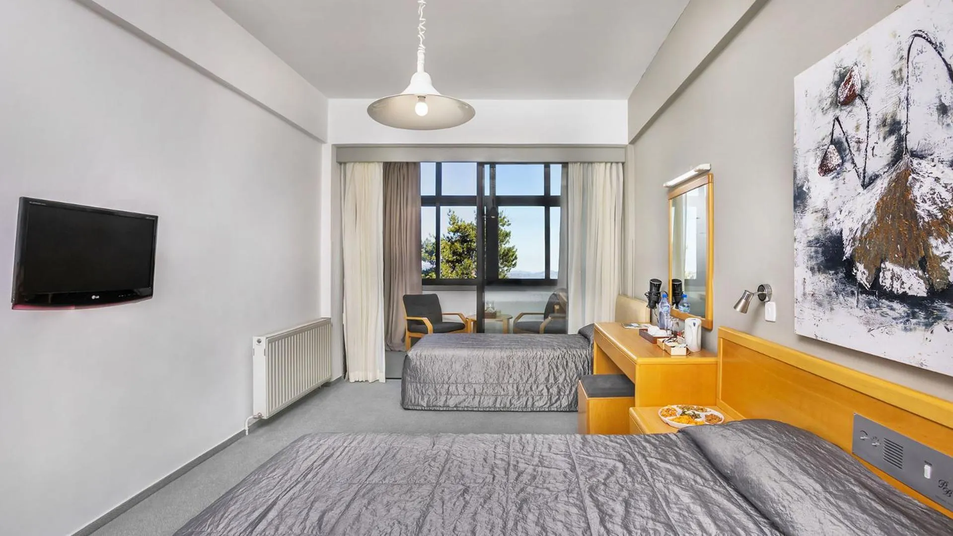 Bed in Troodos Hotel & Spa