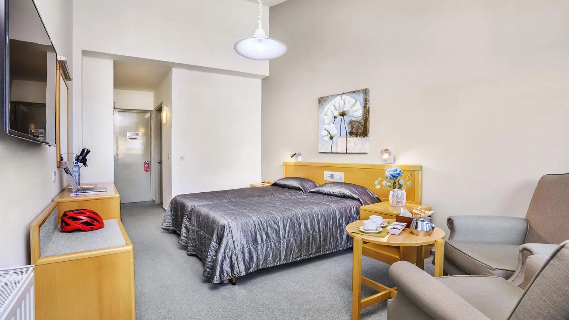 Bed in Troodos Hotel & Spa