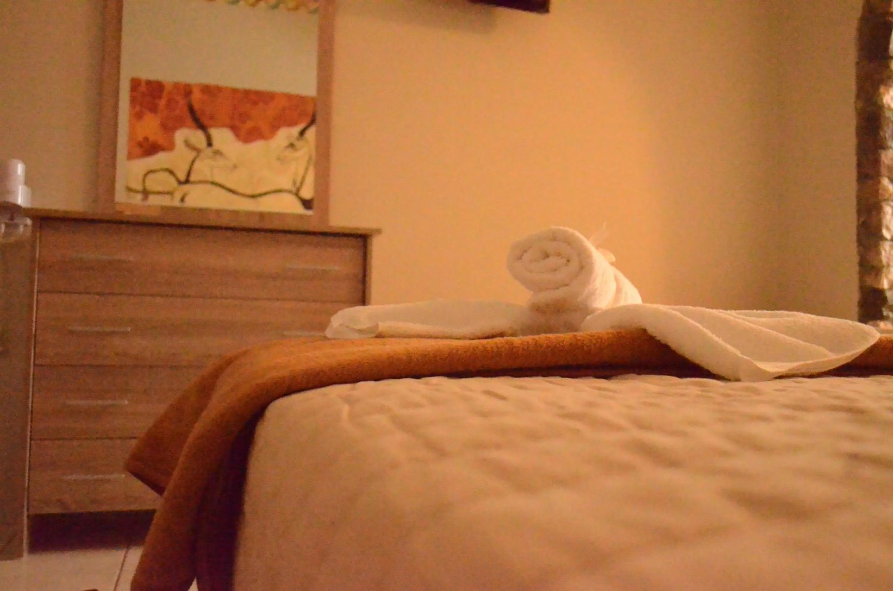 Bed in Kafouros Hotel