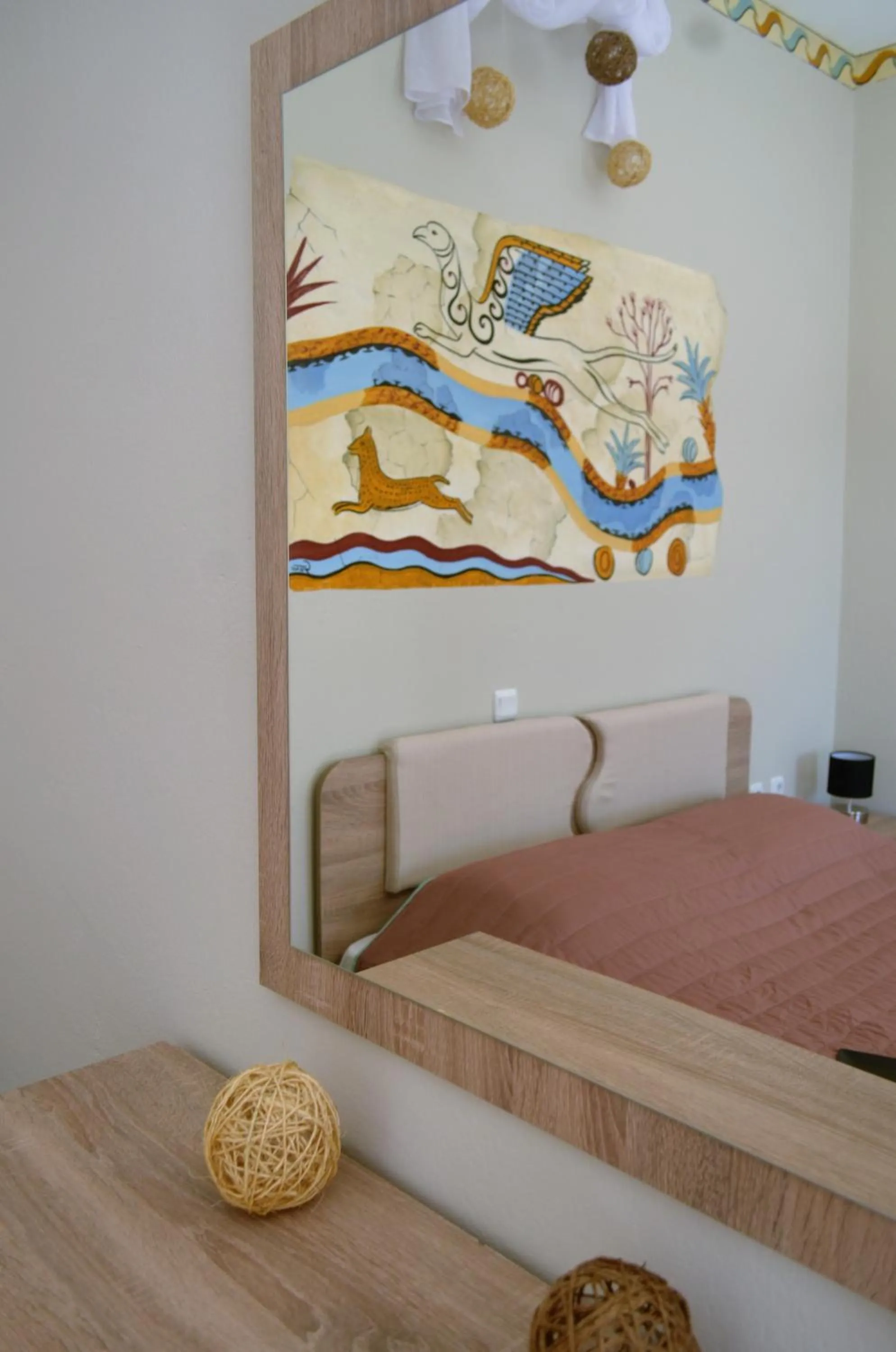 Bed in Kafouros Hotel