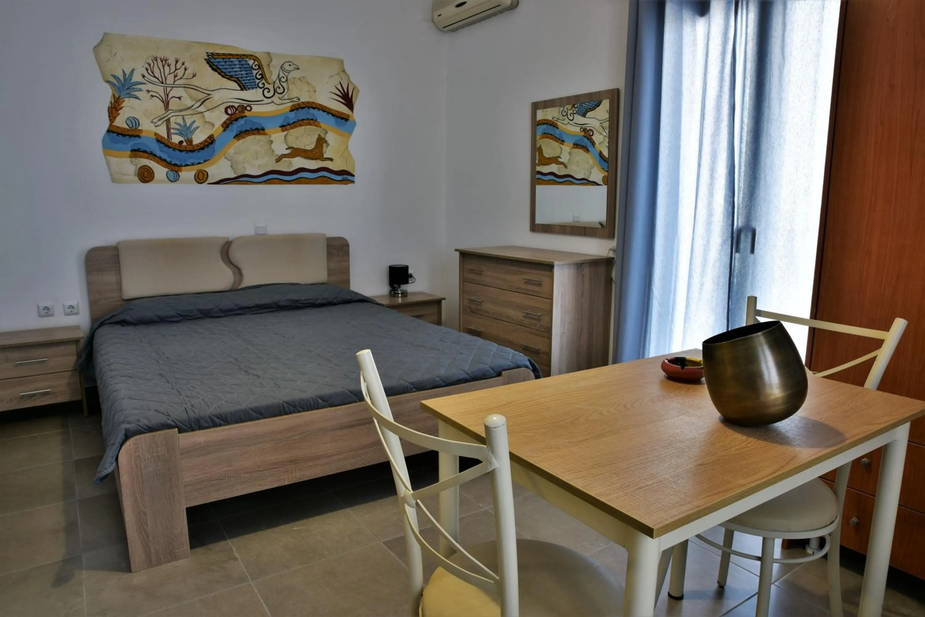 Bed in Kafouros Hotel