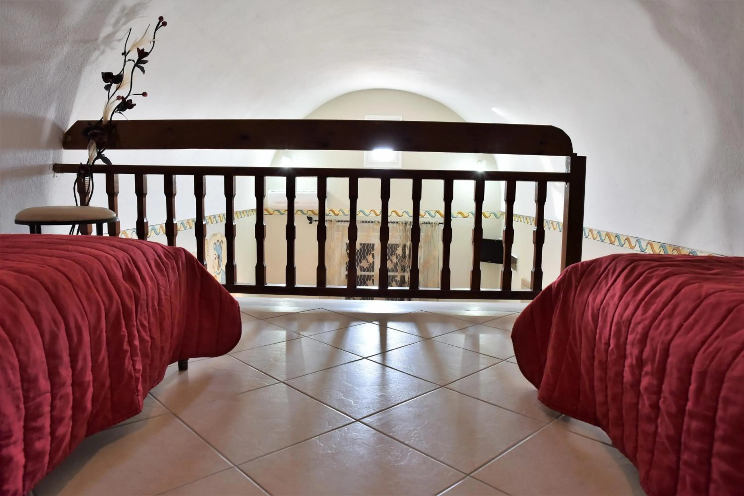 Bed in Kafouros Hotel