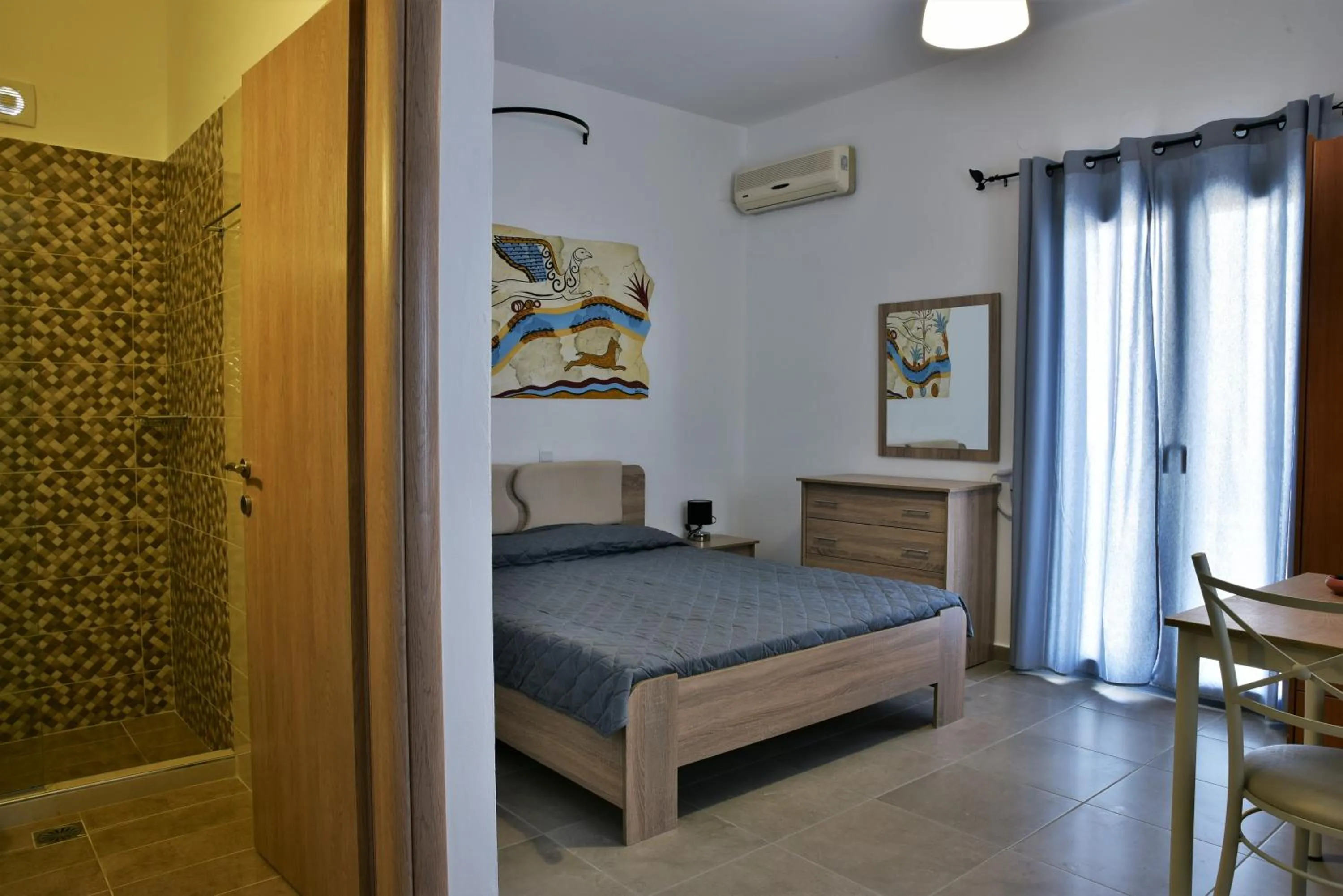 Bed in Kafouros Hotel