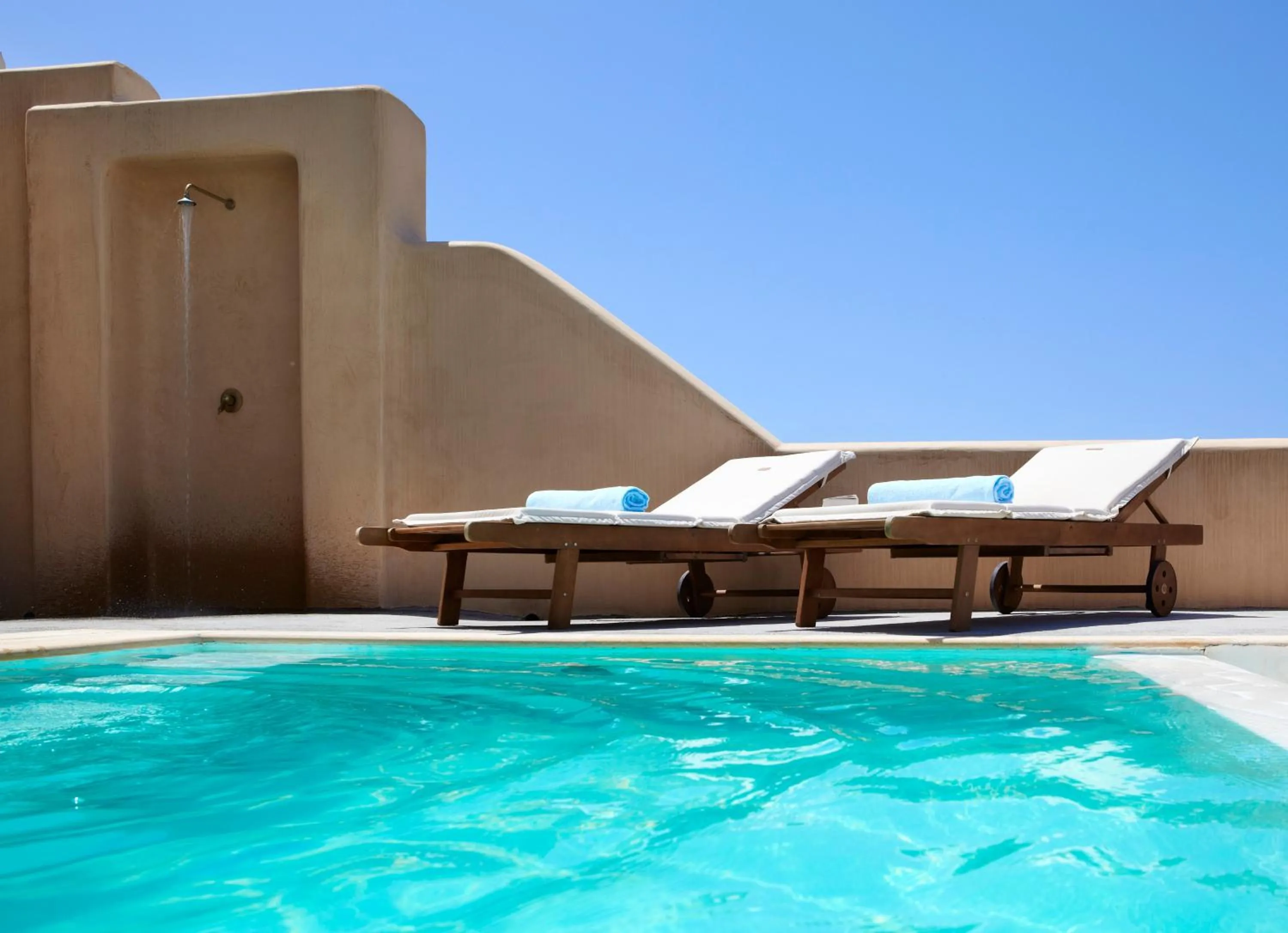 Shower in Voreina Gallery Suites