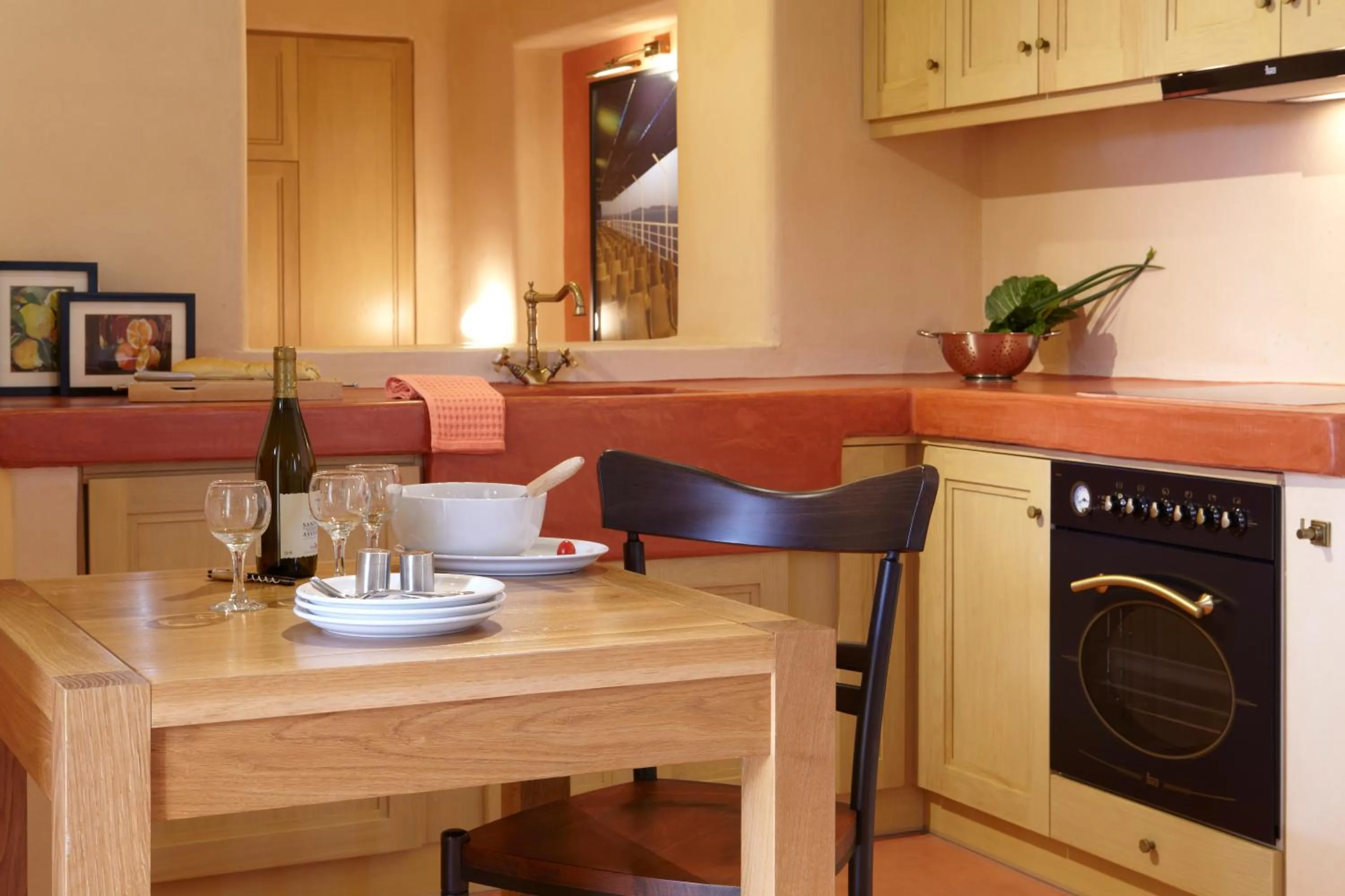 Dining area in Voreina Gallery Suites