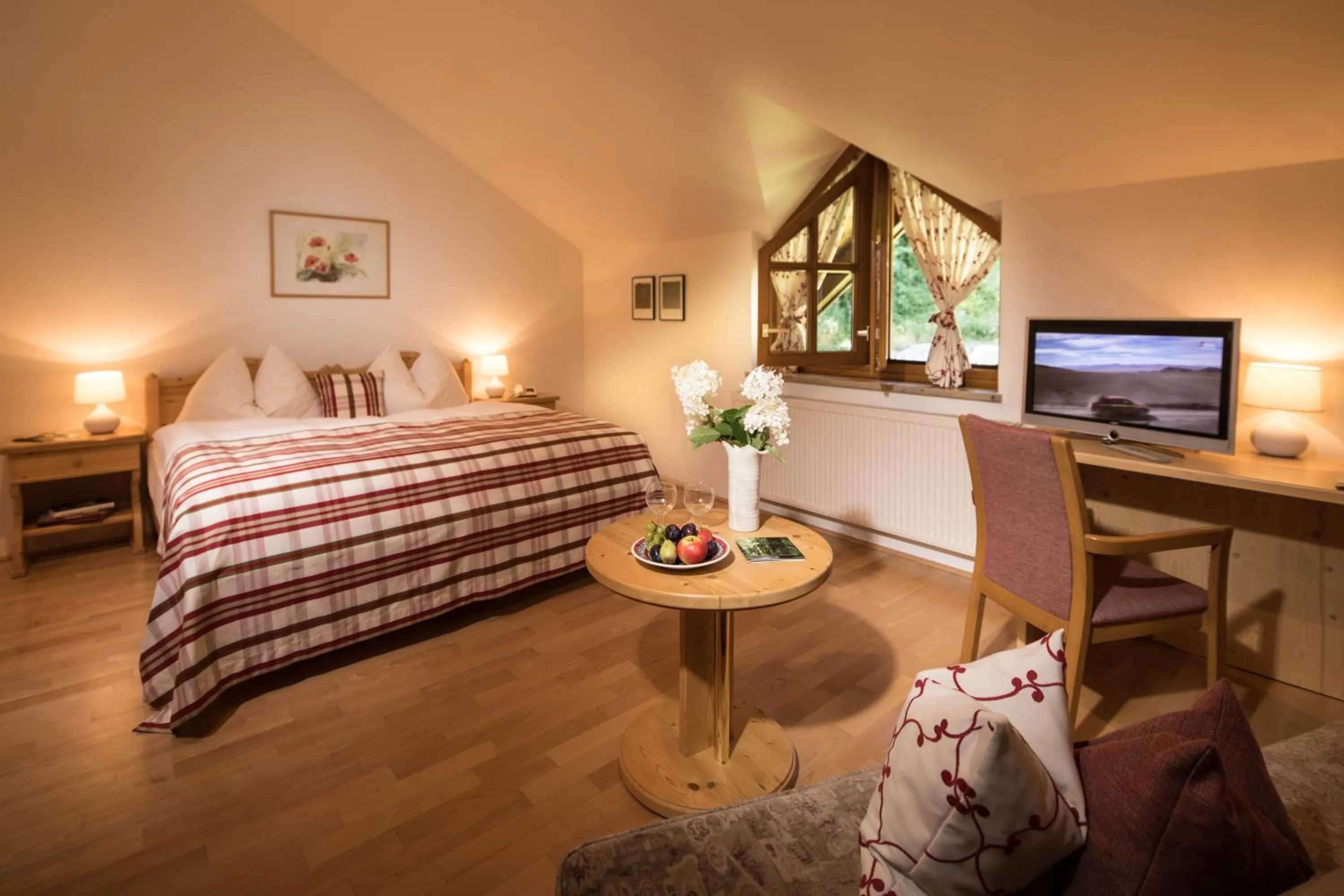 Bed in Naturidyll Hotel Hammerschmiede