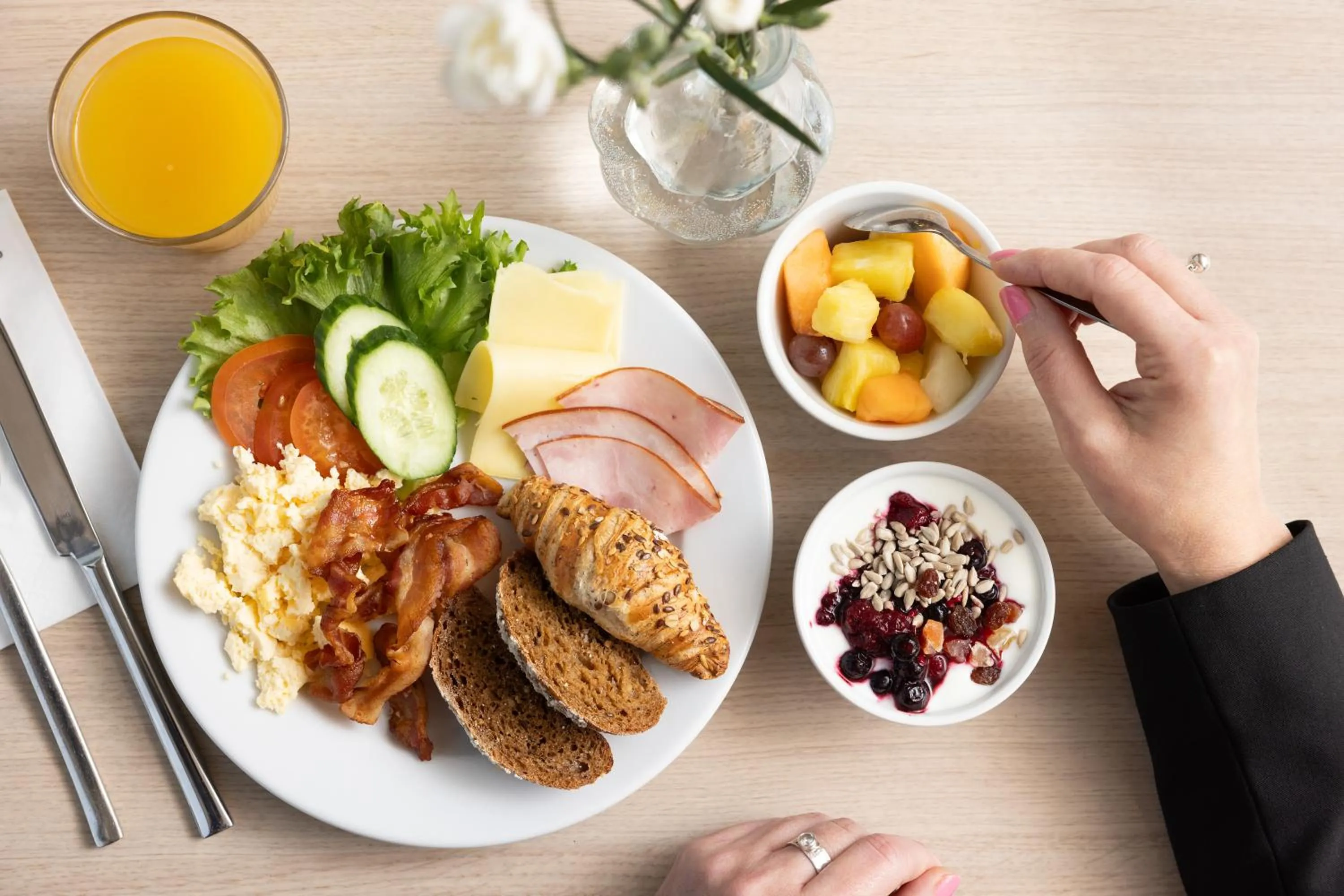 Food and drinks in Norlandia Tampere Hotel