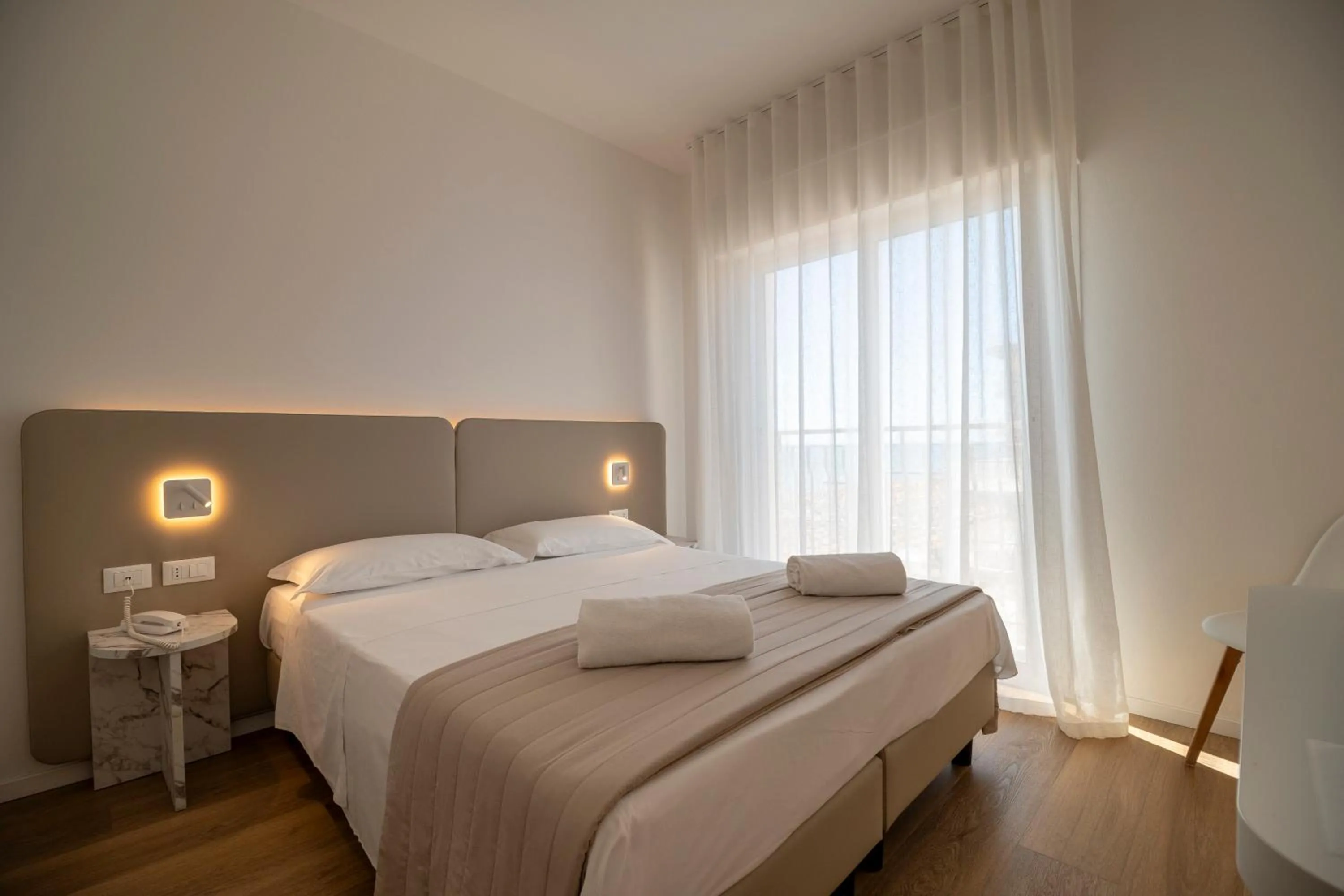 Bed in Hotel Concordia