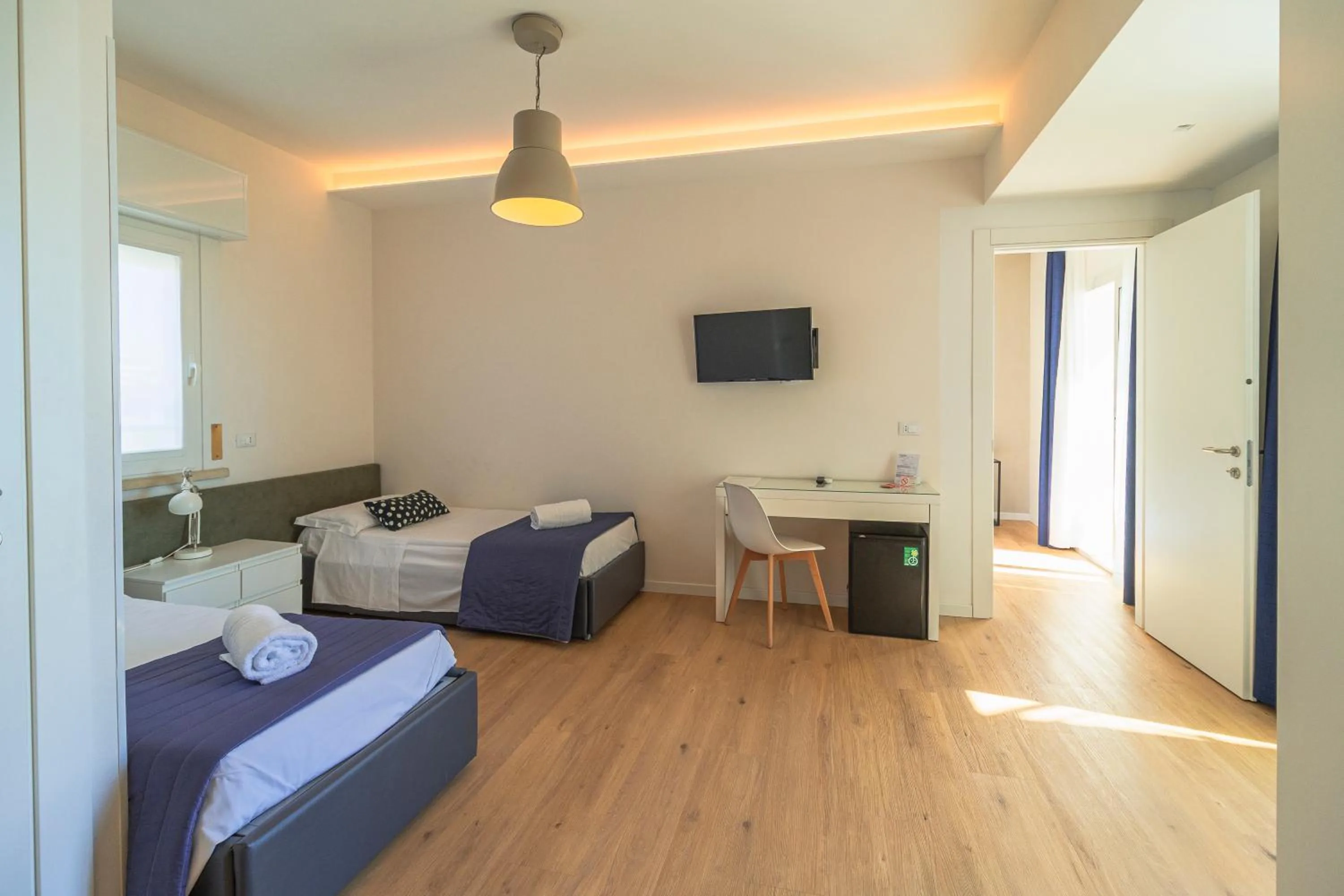 Bed in Hotel Concordia