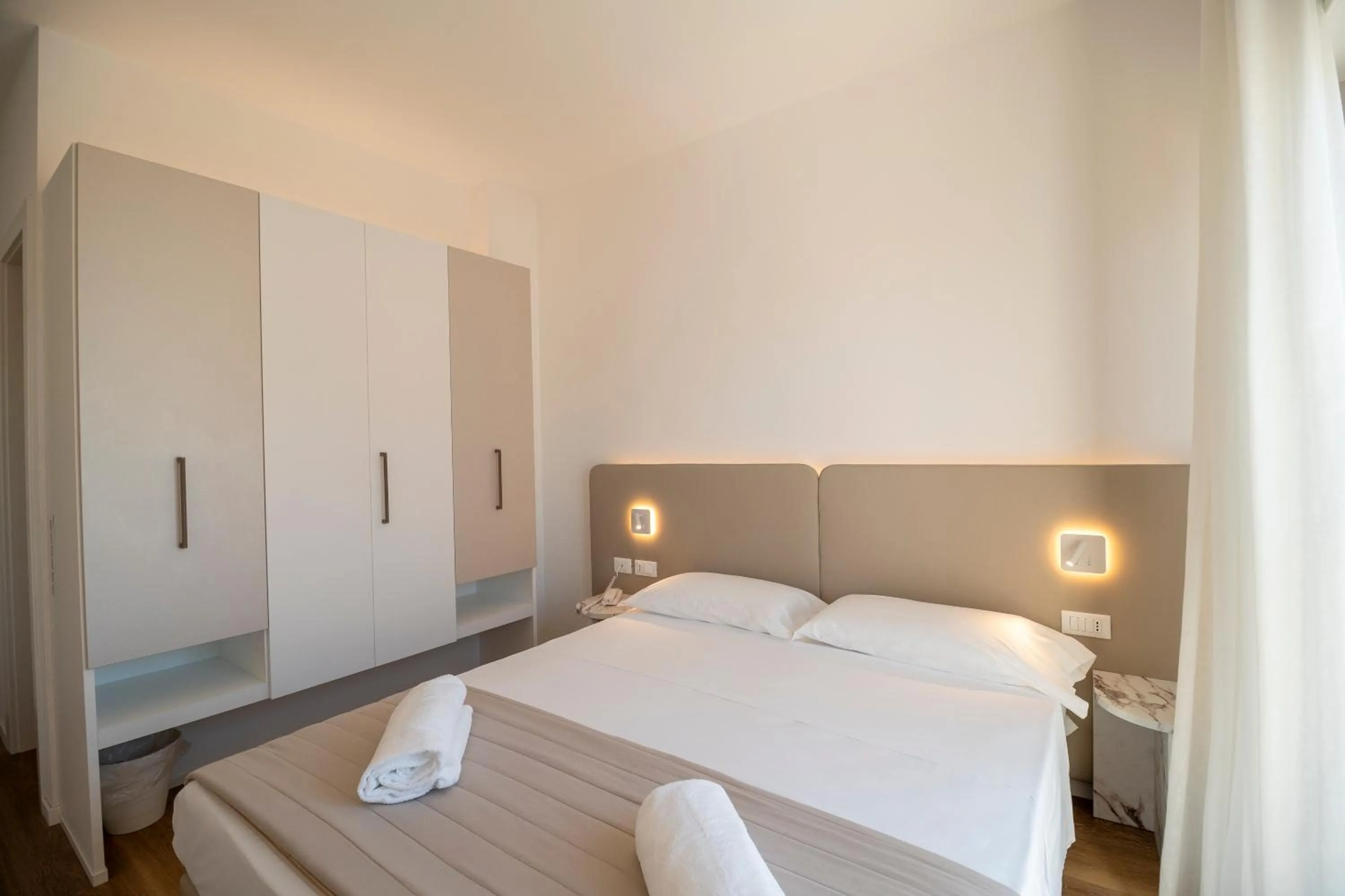 Bed in Hotel Concordia