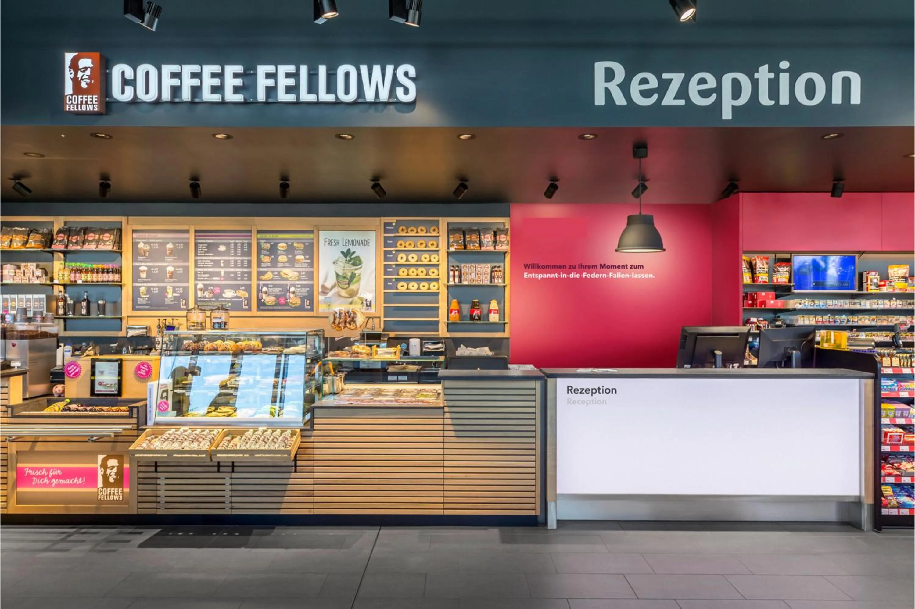 Lobby or reception in Coffee Fellows Hotel Steigerwald Süd