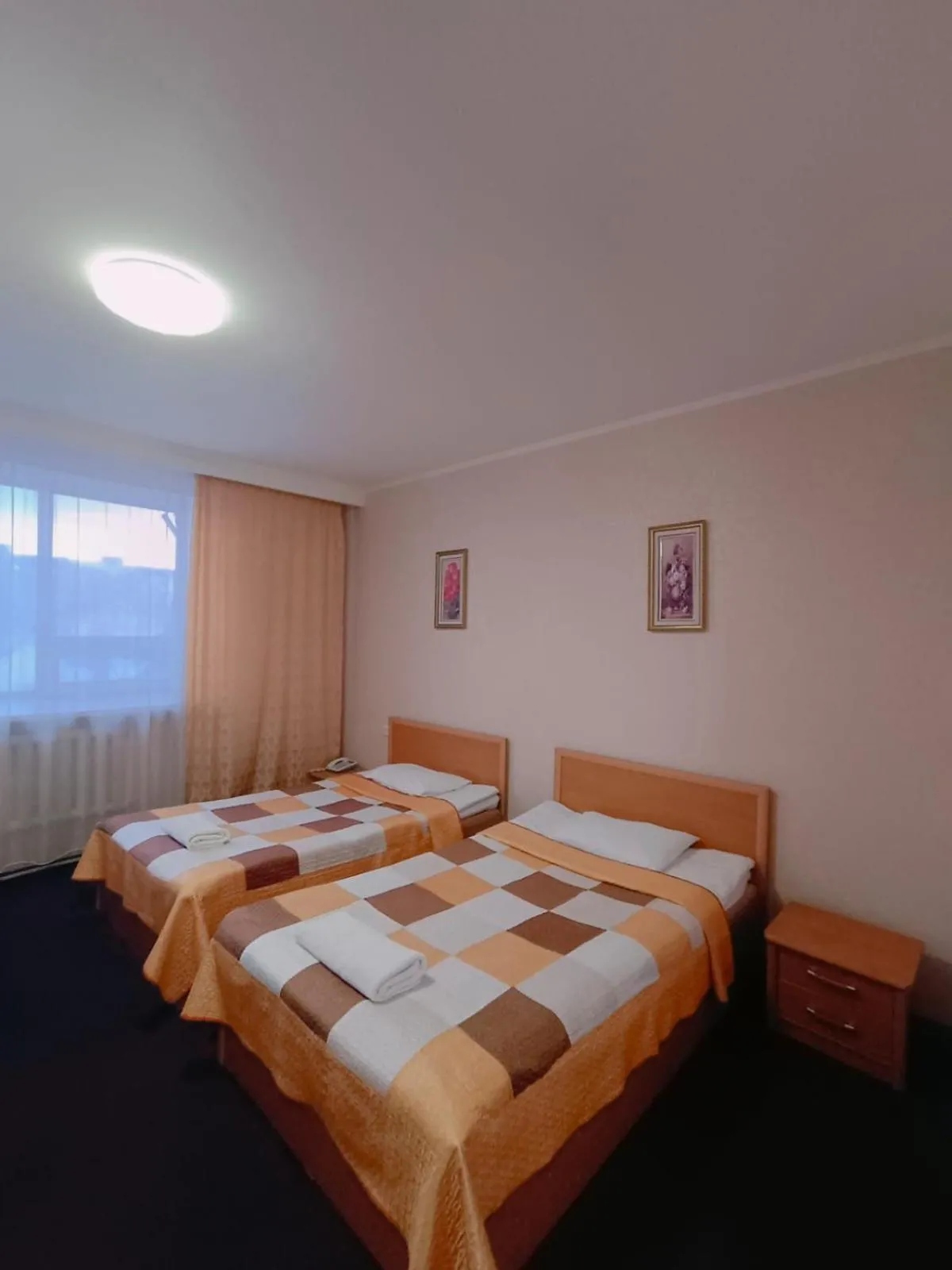 Bed in Altyn-Adam Hotel