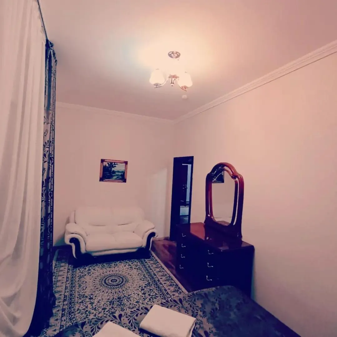 Bed in Altyn-Adam Hotel