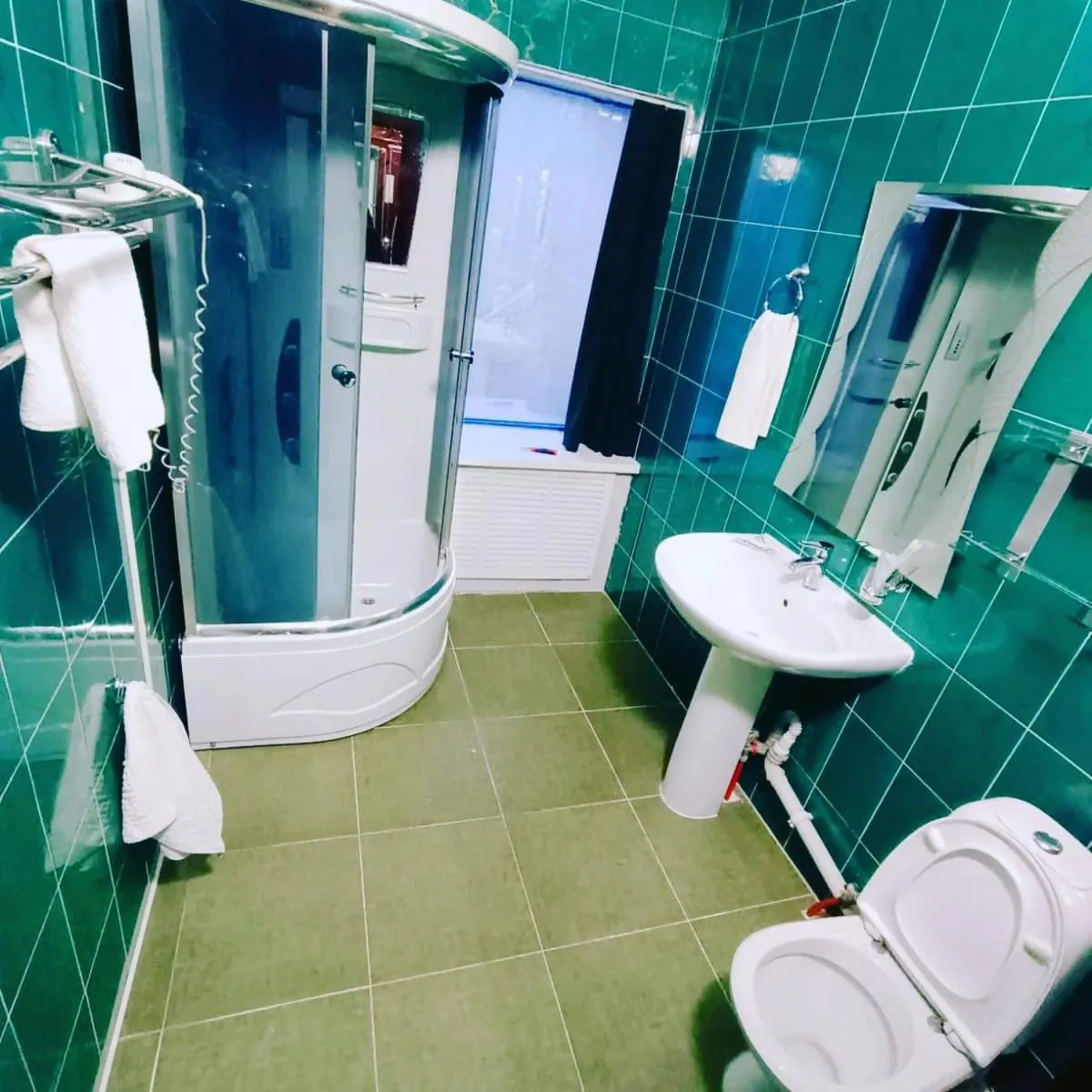 Shower in Altyn-Adam Hotel