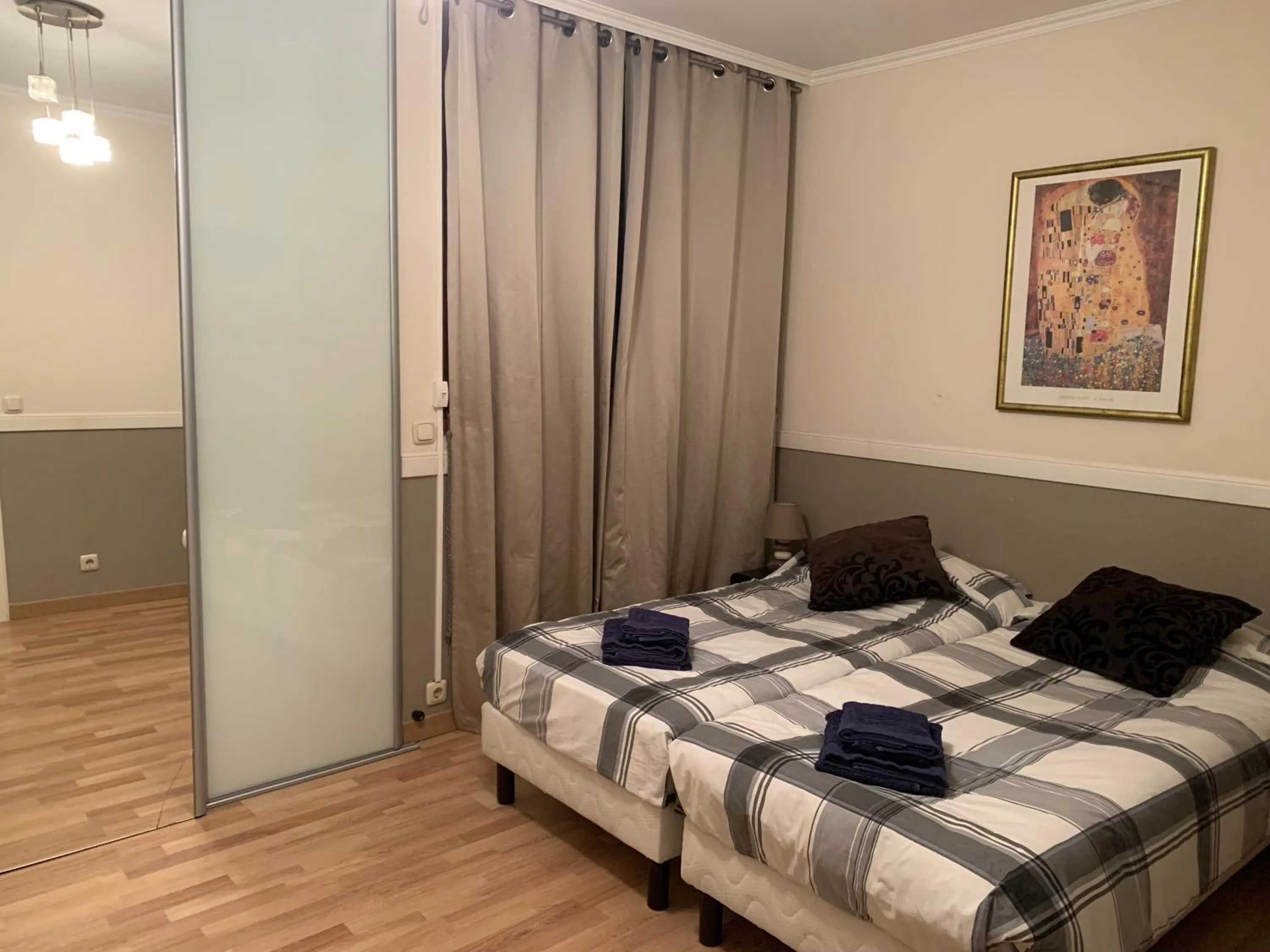 Bed in Sea view luxury apartment