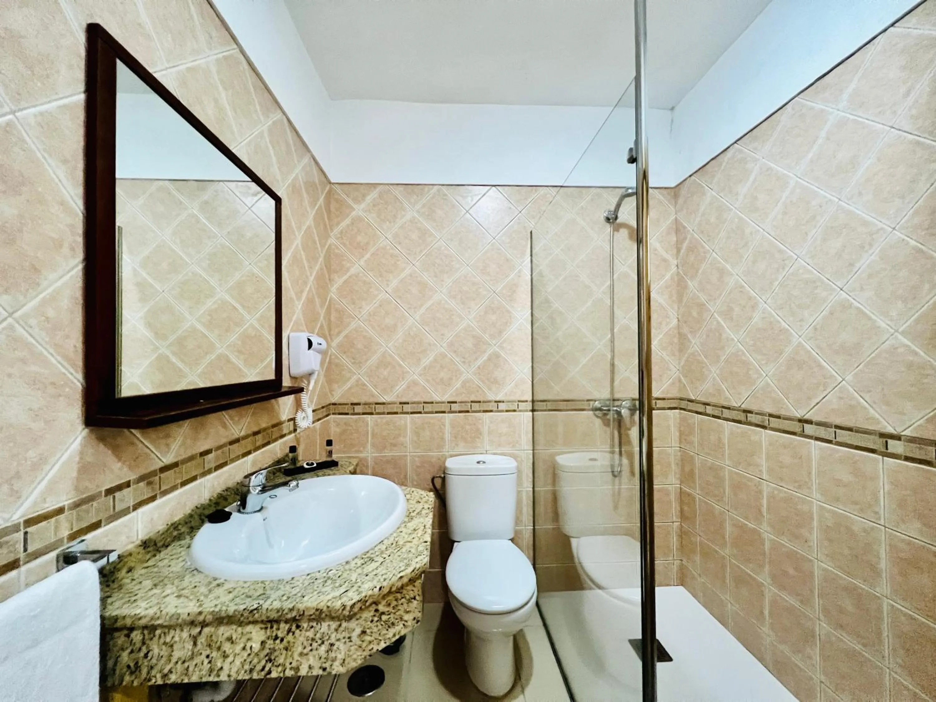 Shower in Apartamentos Frontera