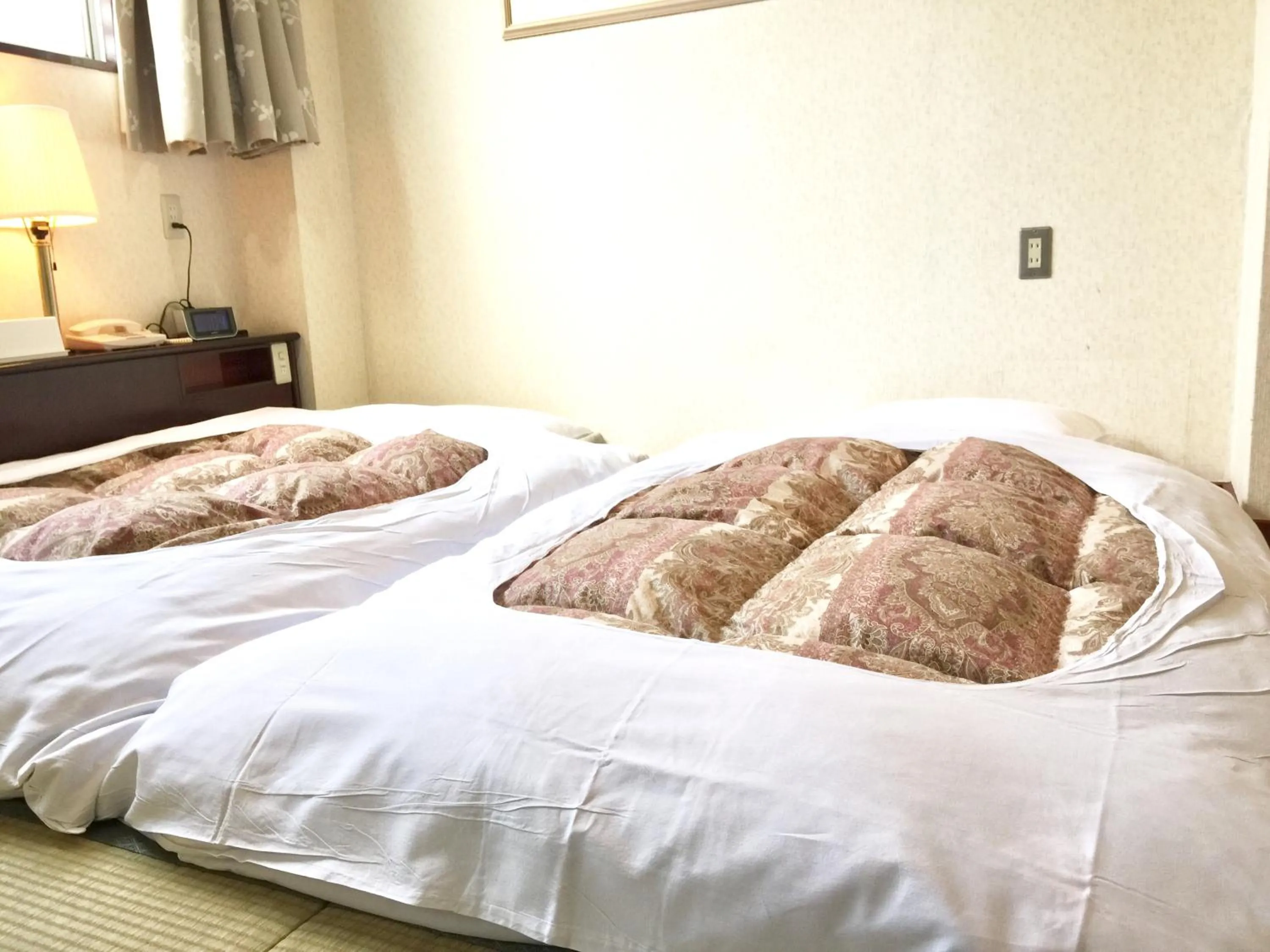 Bed in Green Hill Hotel Tennoji Ekimae