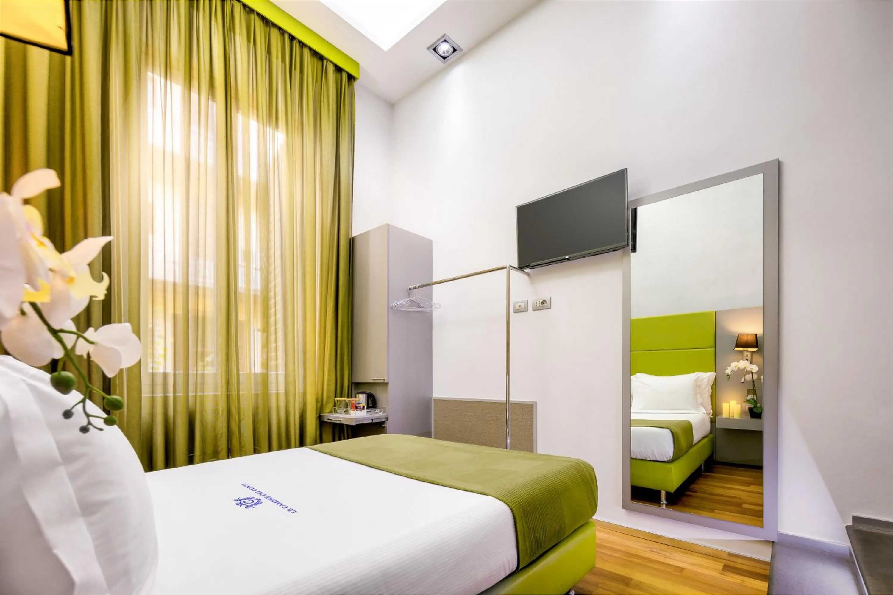 TV and multimedia, Bed in Le Camere Dei Conti - Rooms
