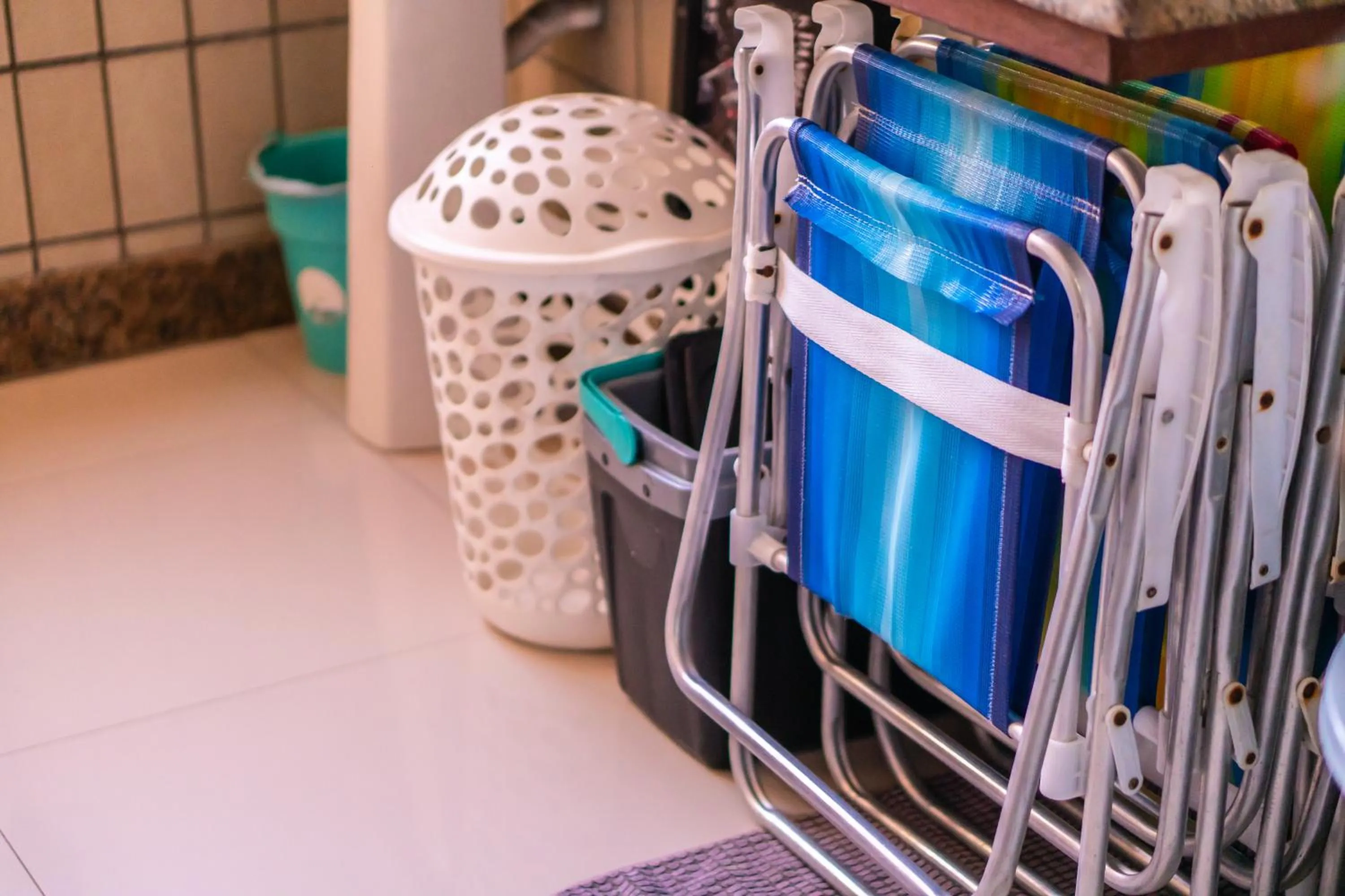 laundry in Maravilhoso Apto na Praia do Forte Wi-Fi 600 MB