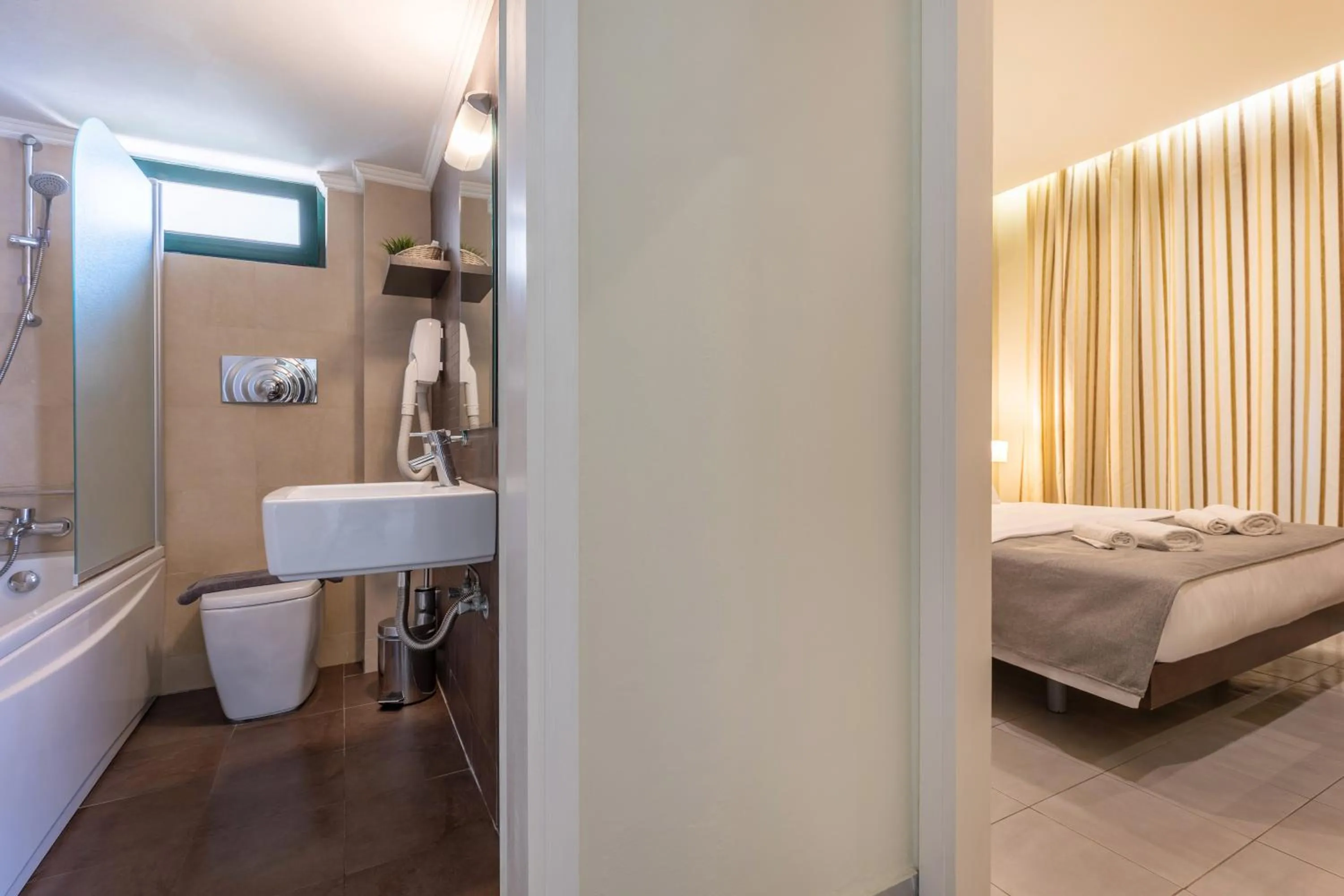 Bathroom, Bed in Agrilia Hotel Adults Only