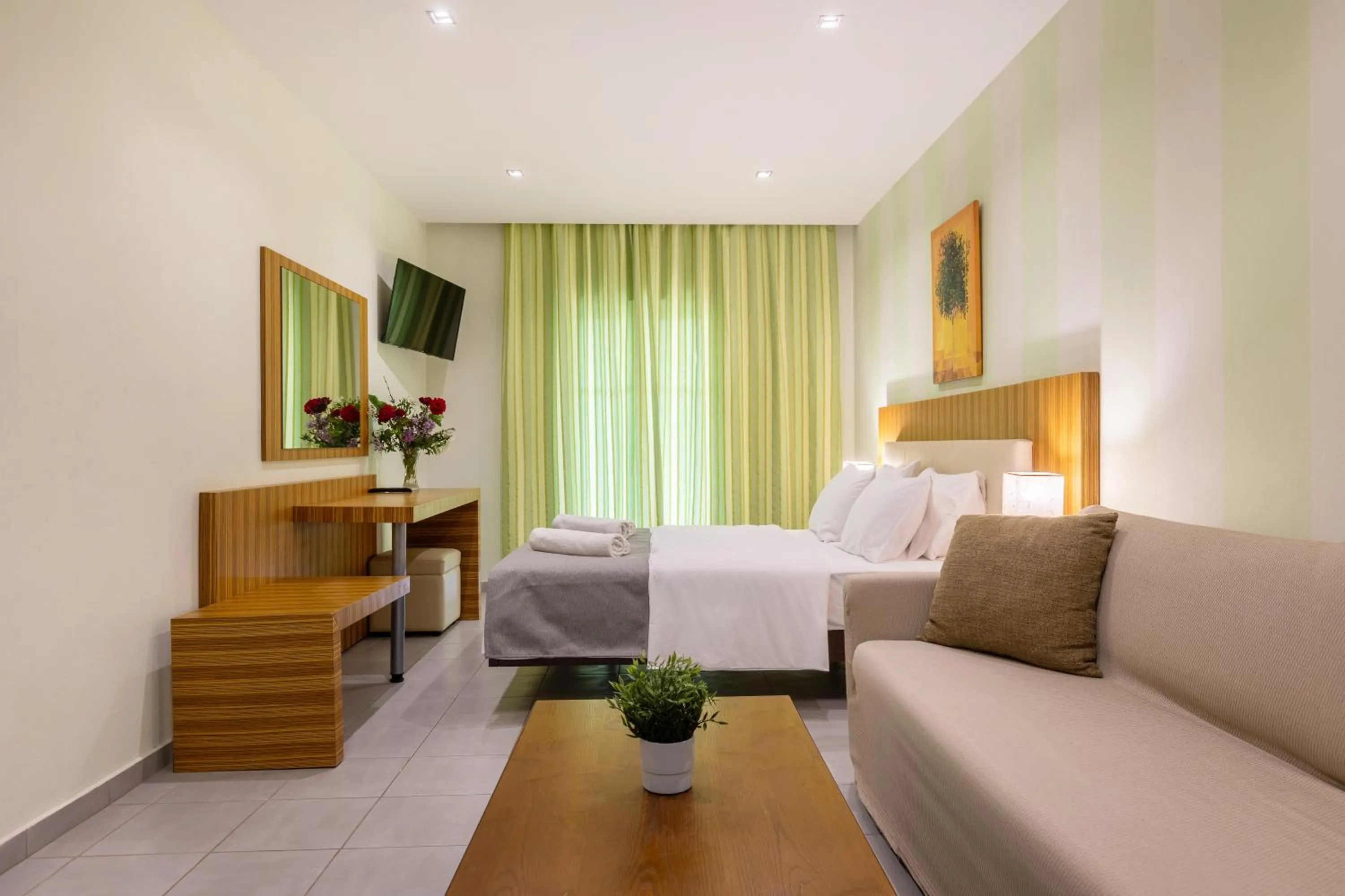 Bed in Agrilia Hotel Adults Only