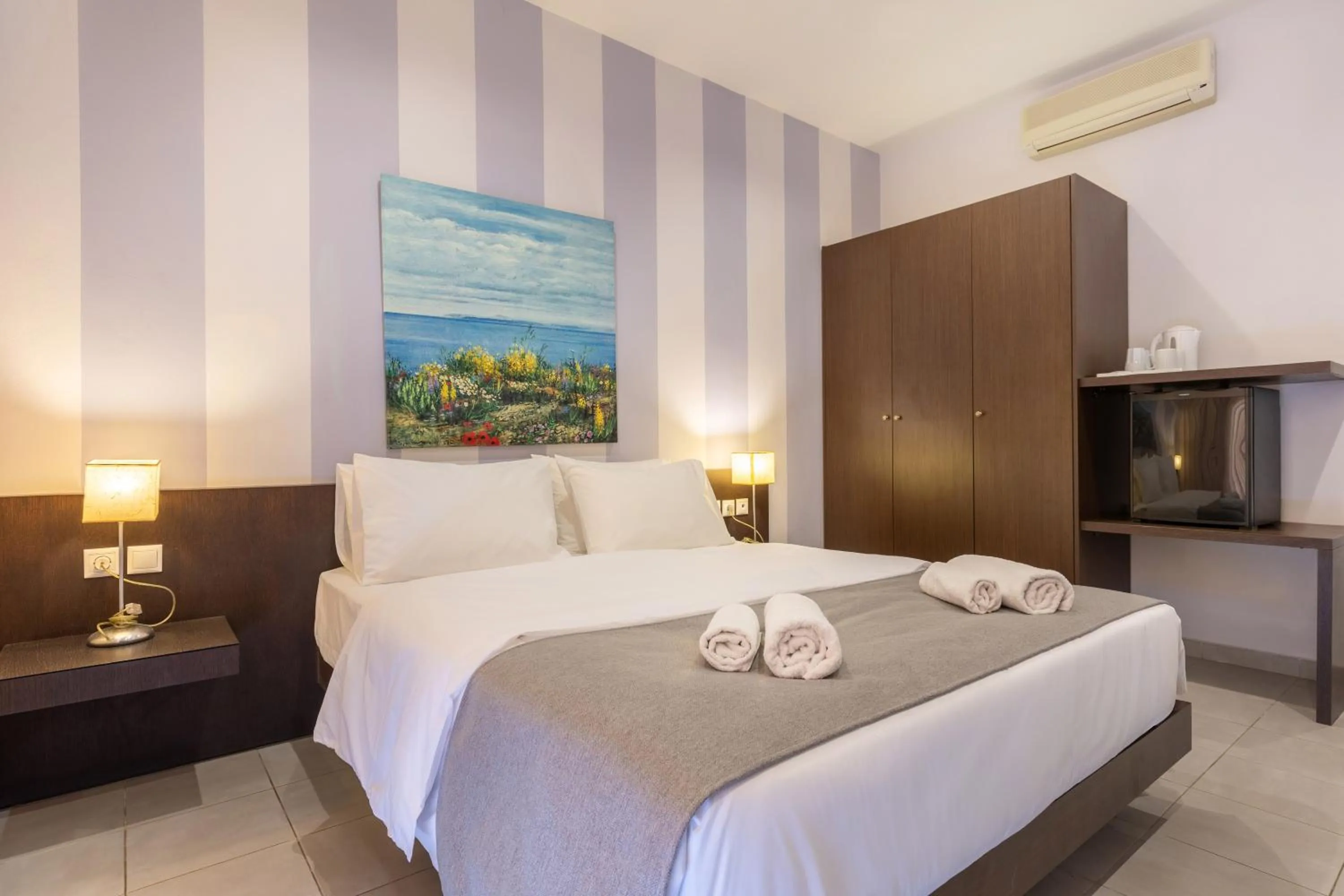 Bed in Agrilia Hotel Adults Only